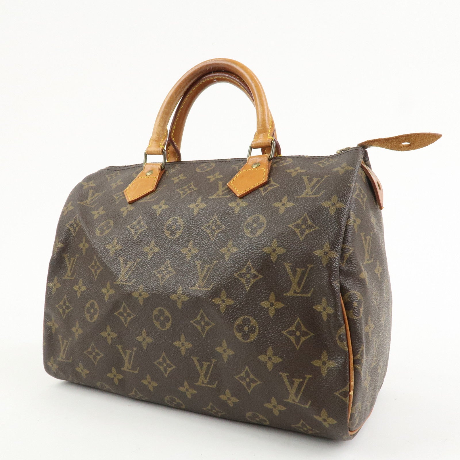 Louis Vuitton Monogram Speedy 30 Boston Bag Hand Bag Brown M41526
