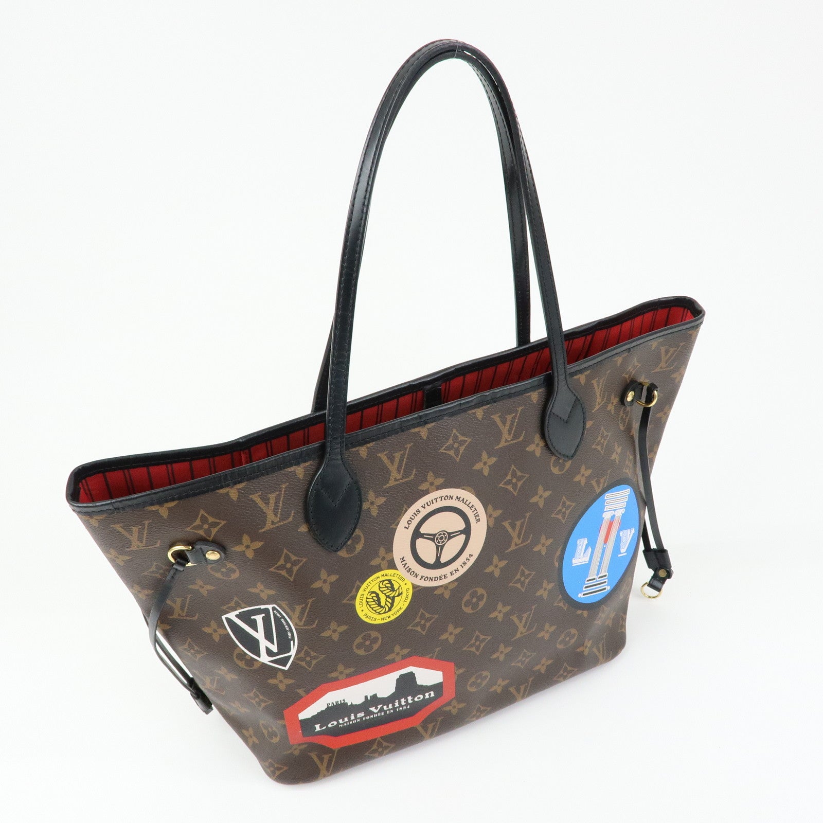 Louis Vuitton Monogram LV World Tour Neverfull MM Tote Bag M42844