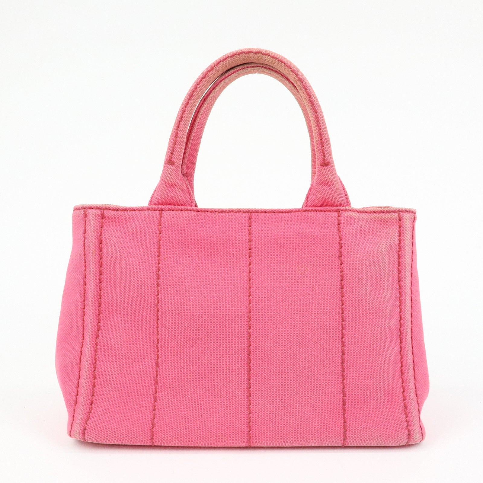 PRADA Canapa Mini Canvas 2Way Bag Hand Bag Pink 1BG439