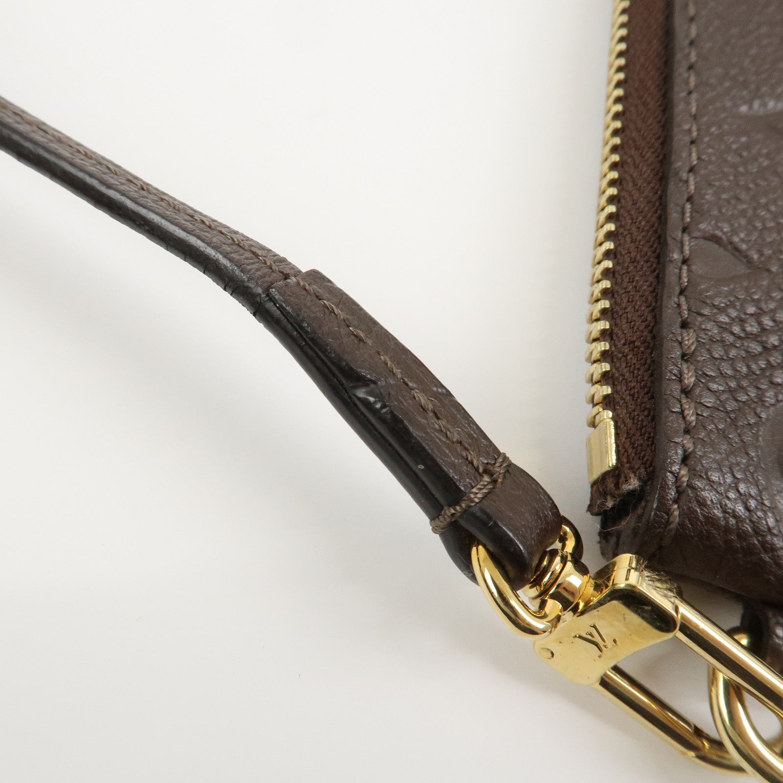 Louis Vuitton Monogram Empreinte Leather Pouch For Citadines Taupe