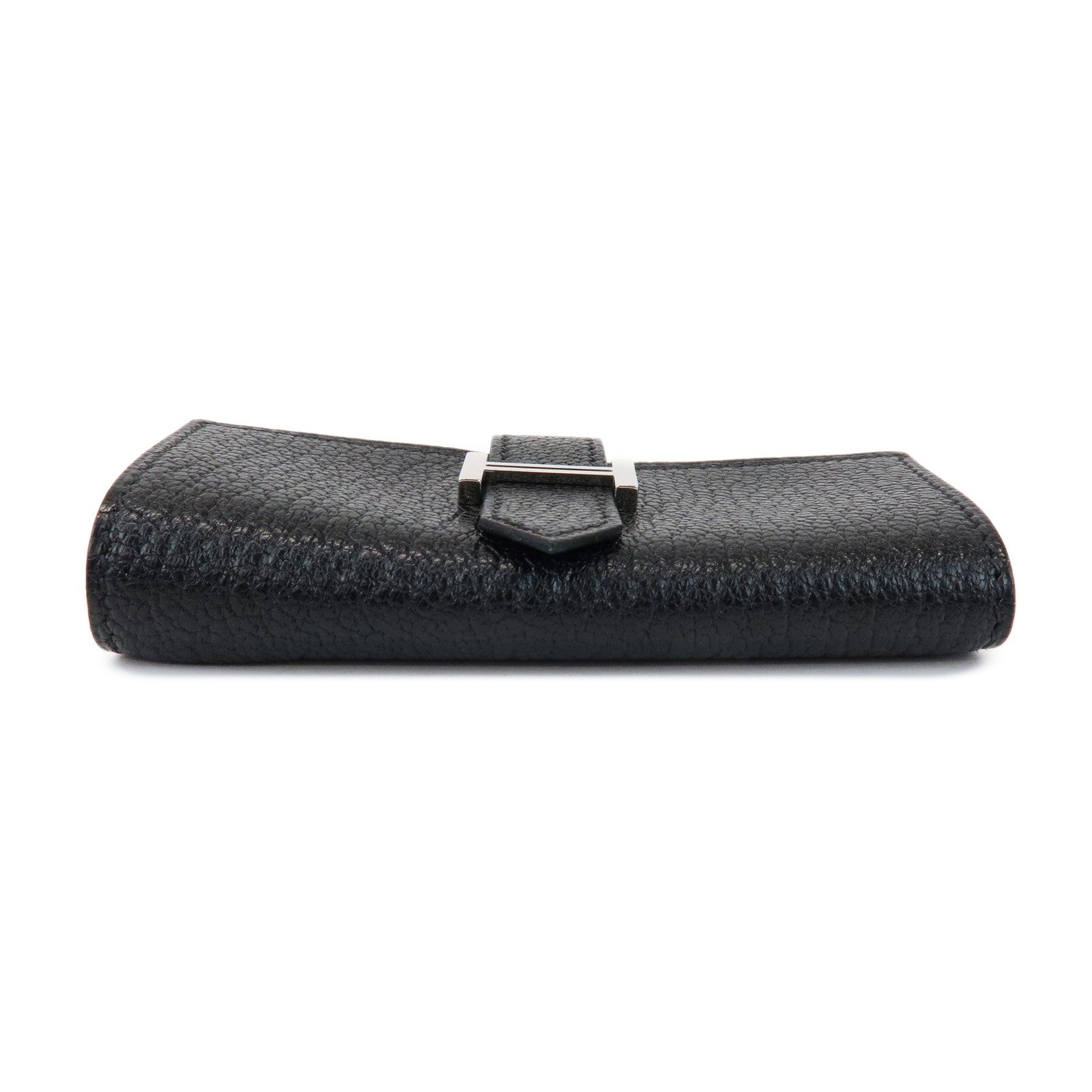 HERMES Bearn Chevre □I Stamped Key Case Key Holder Black