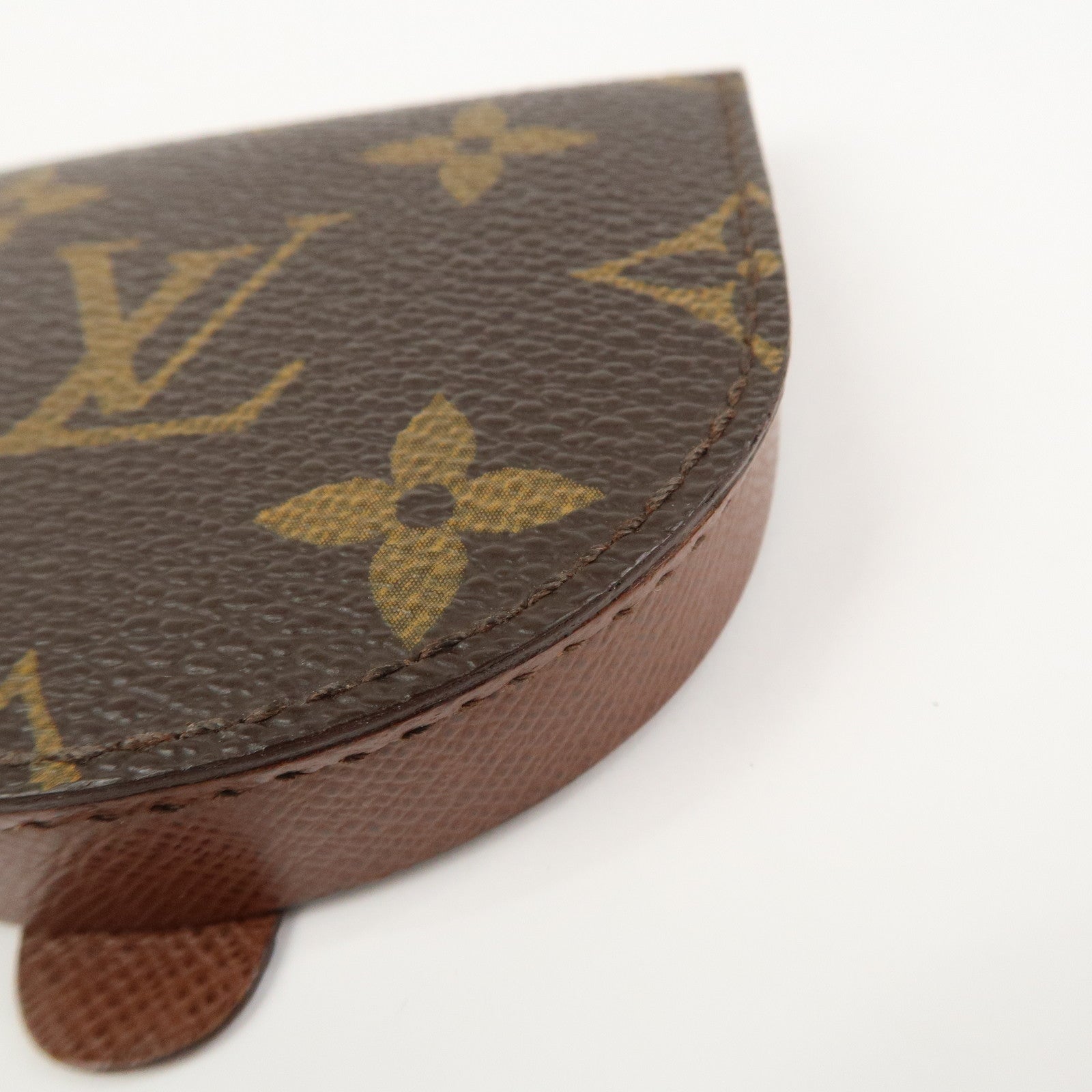 Louis Vuitton Monogram Portemonnaie Cuvette Coin Case Brown M61960