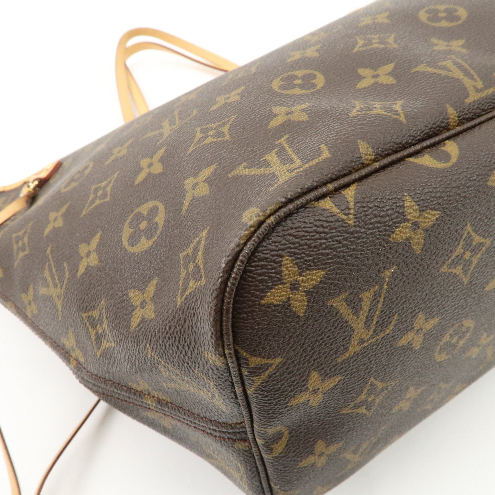 Louis Vuitton Monogram Neverfull MM Tote Bag Brown M40156 Used