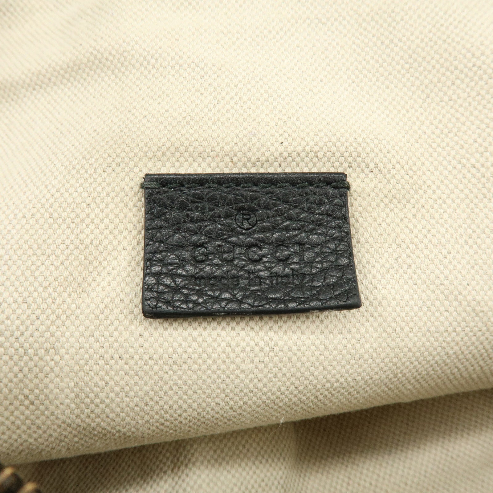 GUCCI Sherry Interlocking G Leather Canvas Waist Body Bag 530412