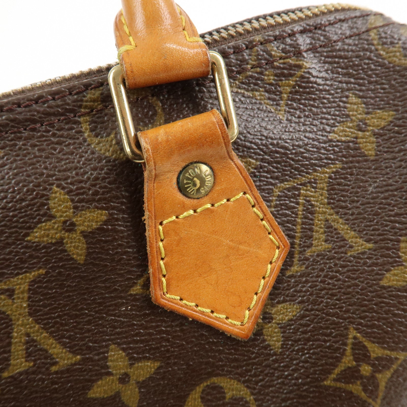 Louis Vuitton Monogram Canvas Leather Speedy 25 Boston Bag M41528