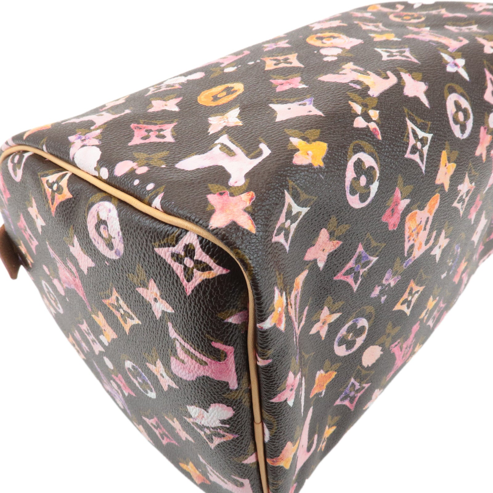 Louis Vuitton Monogram Water Color Speedy 30 Hand Bag Maron M95832 Used