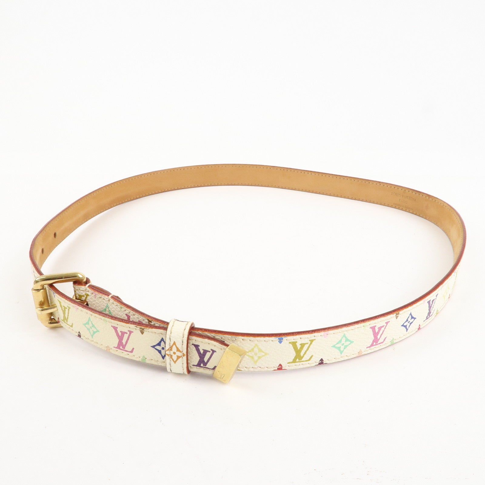 Louis Vuitton Ceinture Monogram Multicolor Leather Belt M9272W Used