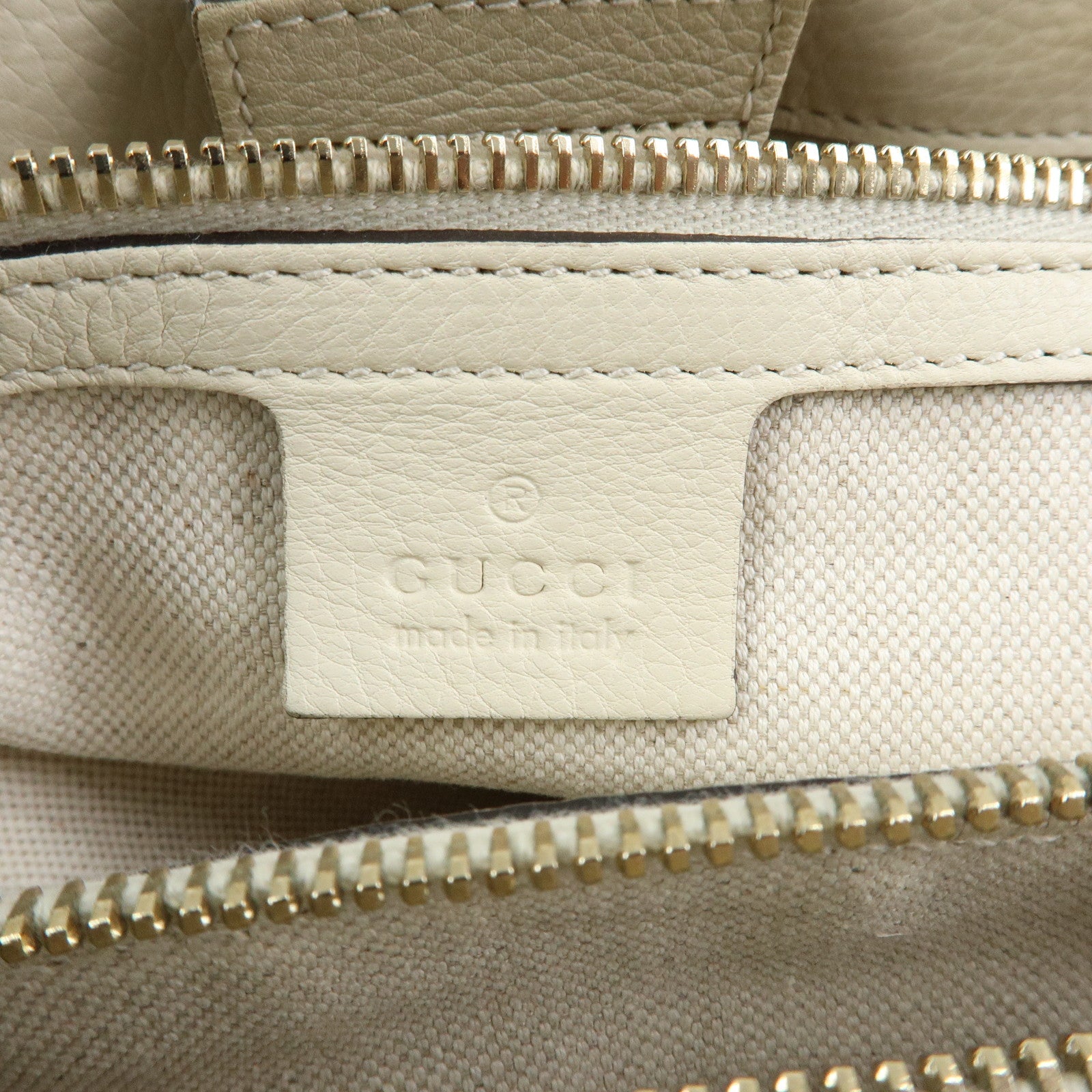 GUCCI Bamboo Shopper Medium 2Way Bag Shoulder Bag Ivory 323660