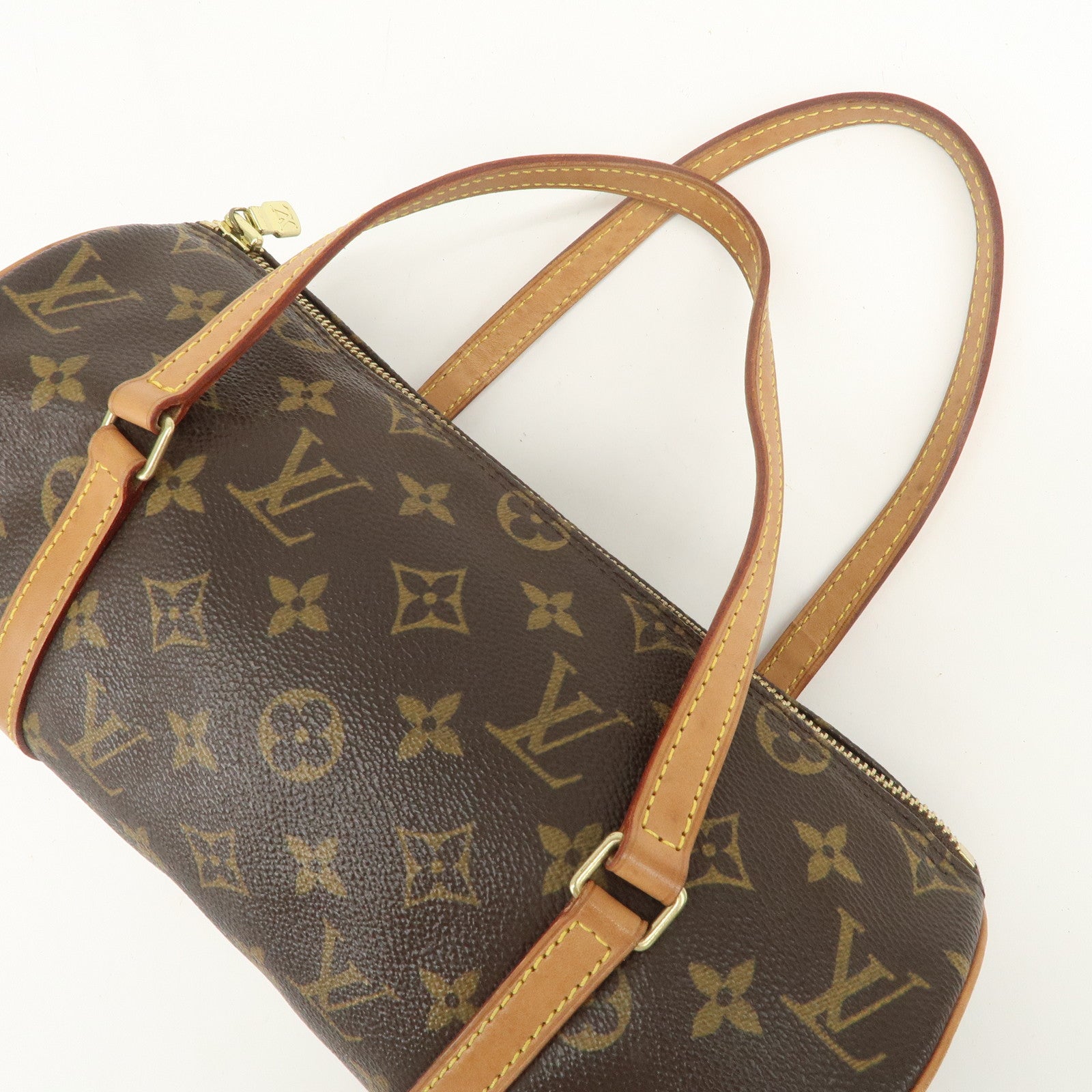 Louis Vuitton Monogram Papillon 26 Hand Bag Brown M51386
