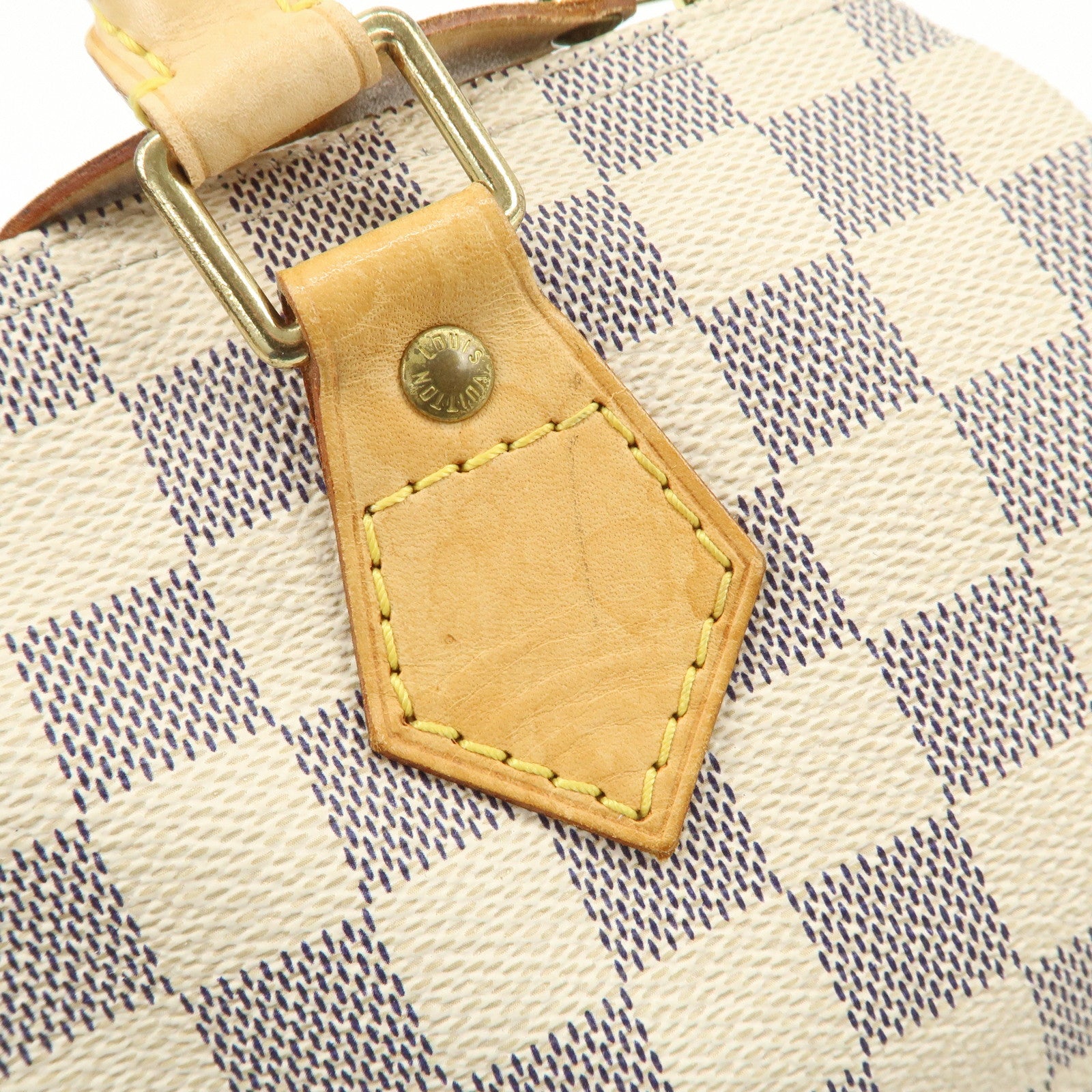 Louis Vuitton Damier Azur Speedy 25 Boston Bag Hand Bag N41534 Used