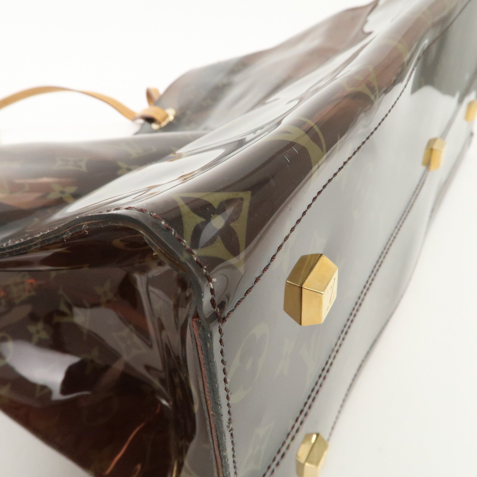 Louis Vuitton Monogram Cabas Cruise Vinyl Tote Bag Brown M50500 Used