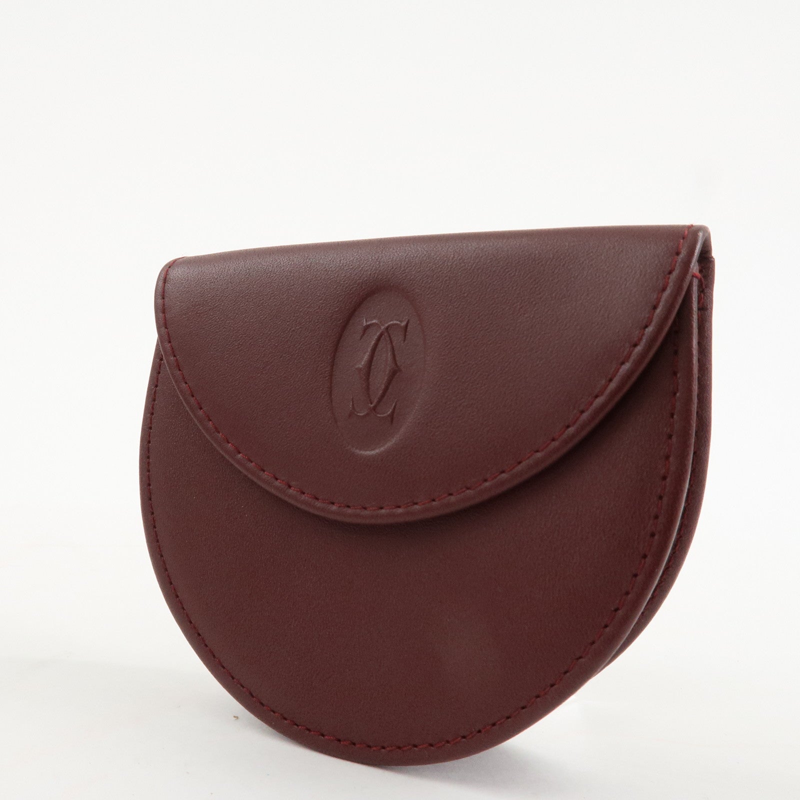 Cartier Must de Cartier Must Line Leather Coin Case L3000123 Used