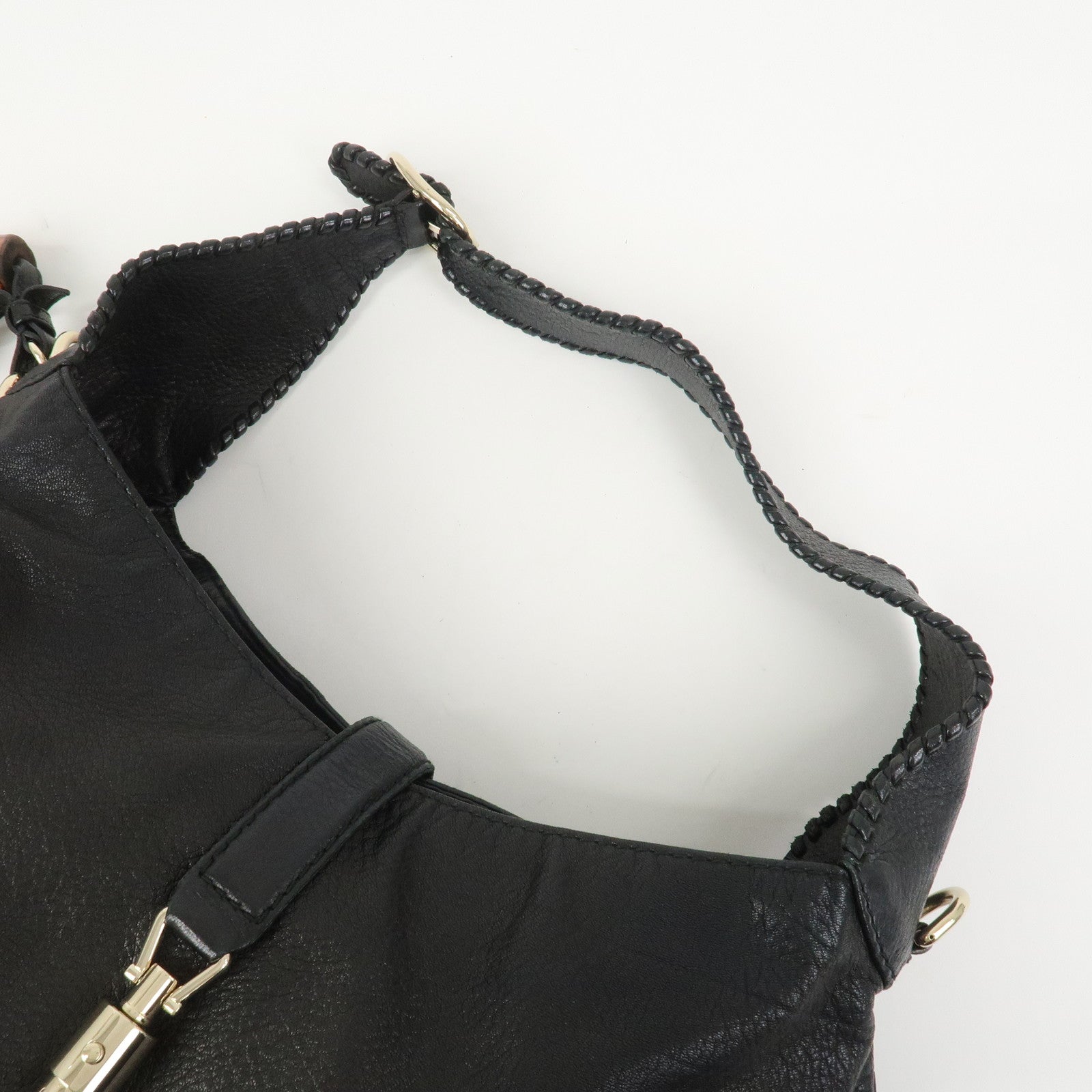 GUCCI New Jackie Bamboo Leather 2WAY Bag Shoulder Bag 223929