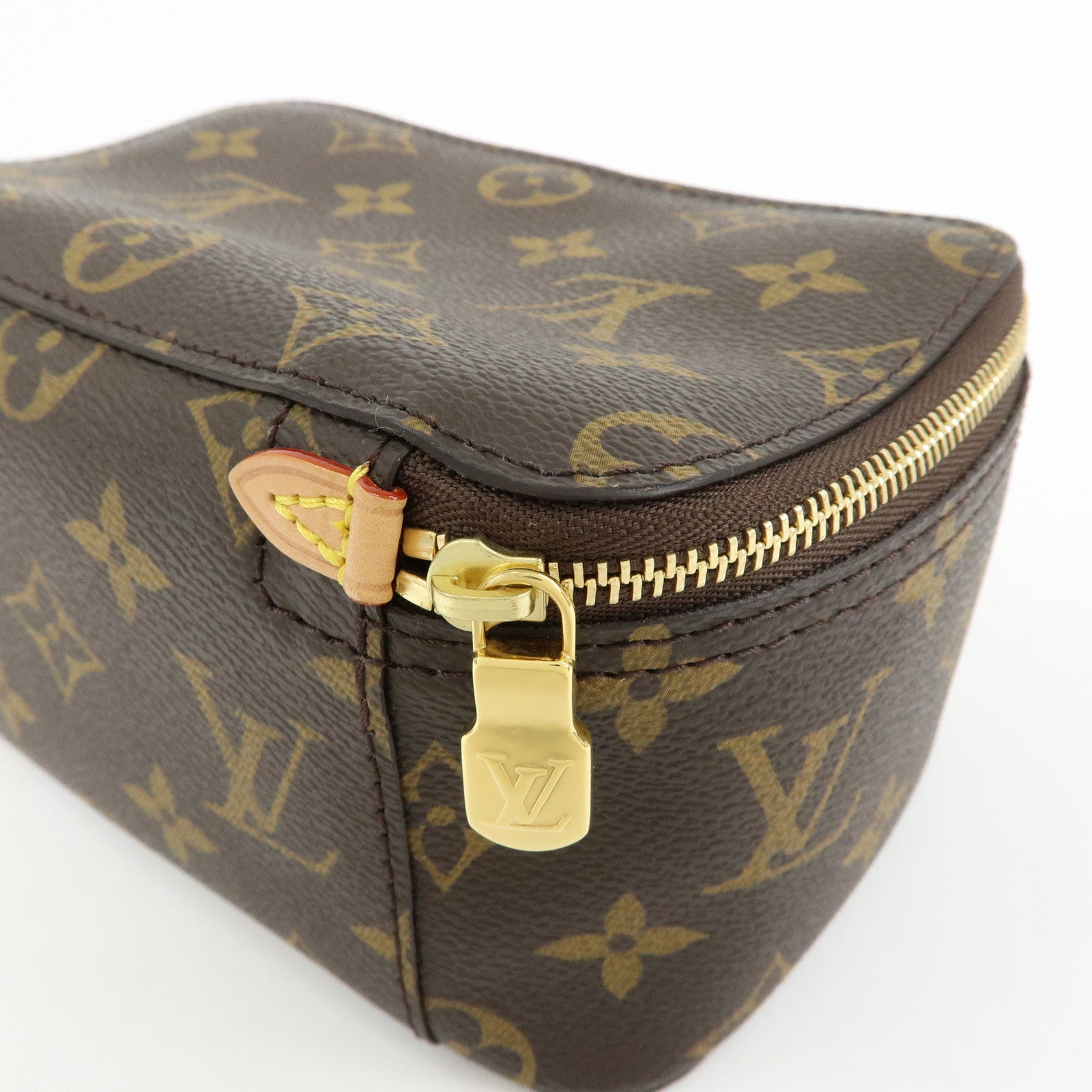 Louis Vuitton Monogram Cube de Rangement PM Pouch Brown M43688