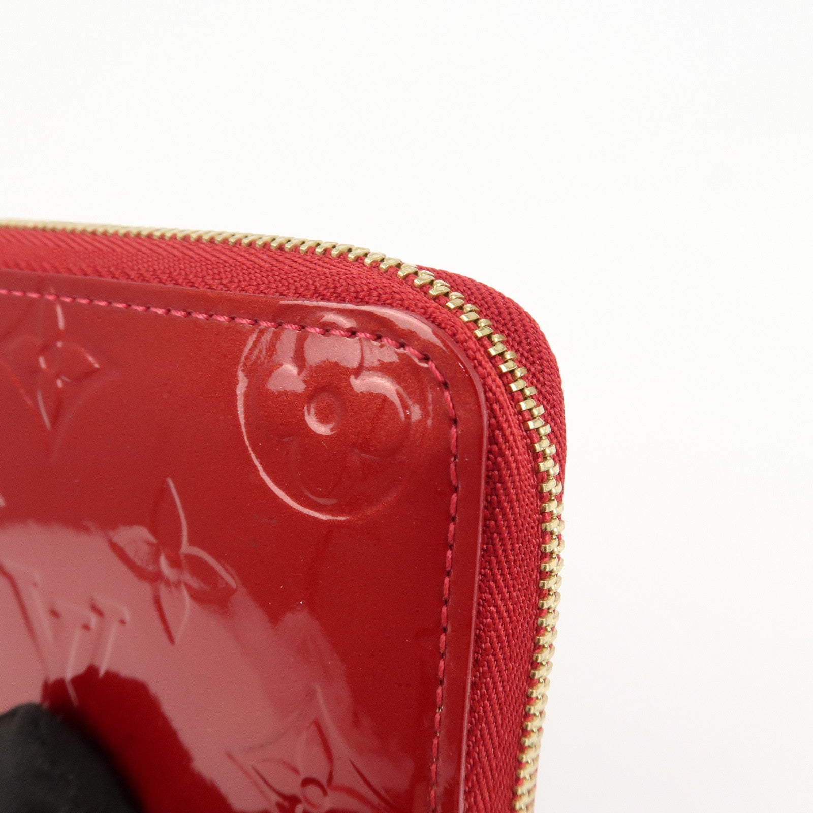 Louis Vuitton Monogram Vernis Leather Zippy Coin Purse Red M93608 Used