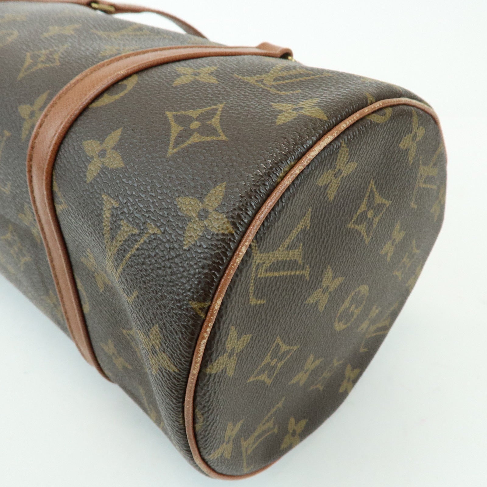 Louis Vuitton Monogram Papillon 30 Hand Bag Brown M51385
