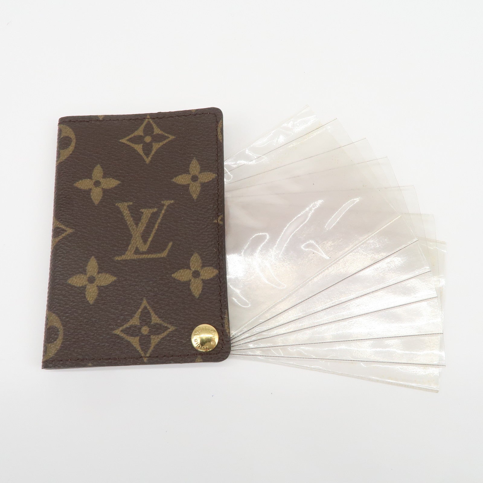 Louis Vuitton Monogram Porte Cartes Credit Pression Brown M60937
