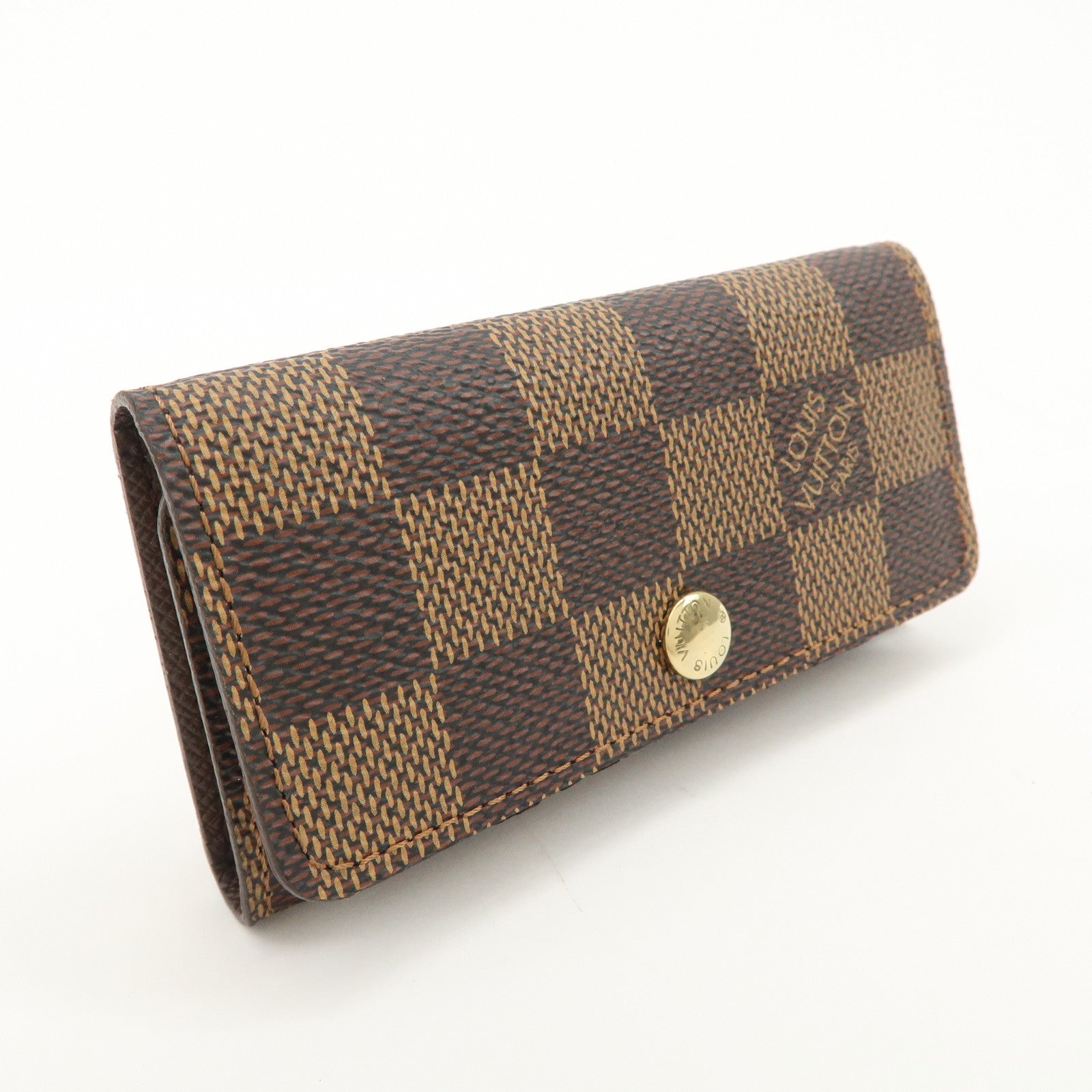 Louis Vuitton Damier Multicles 4 Key Case Damier Ebene Brown N62631