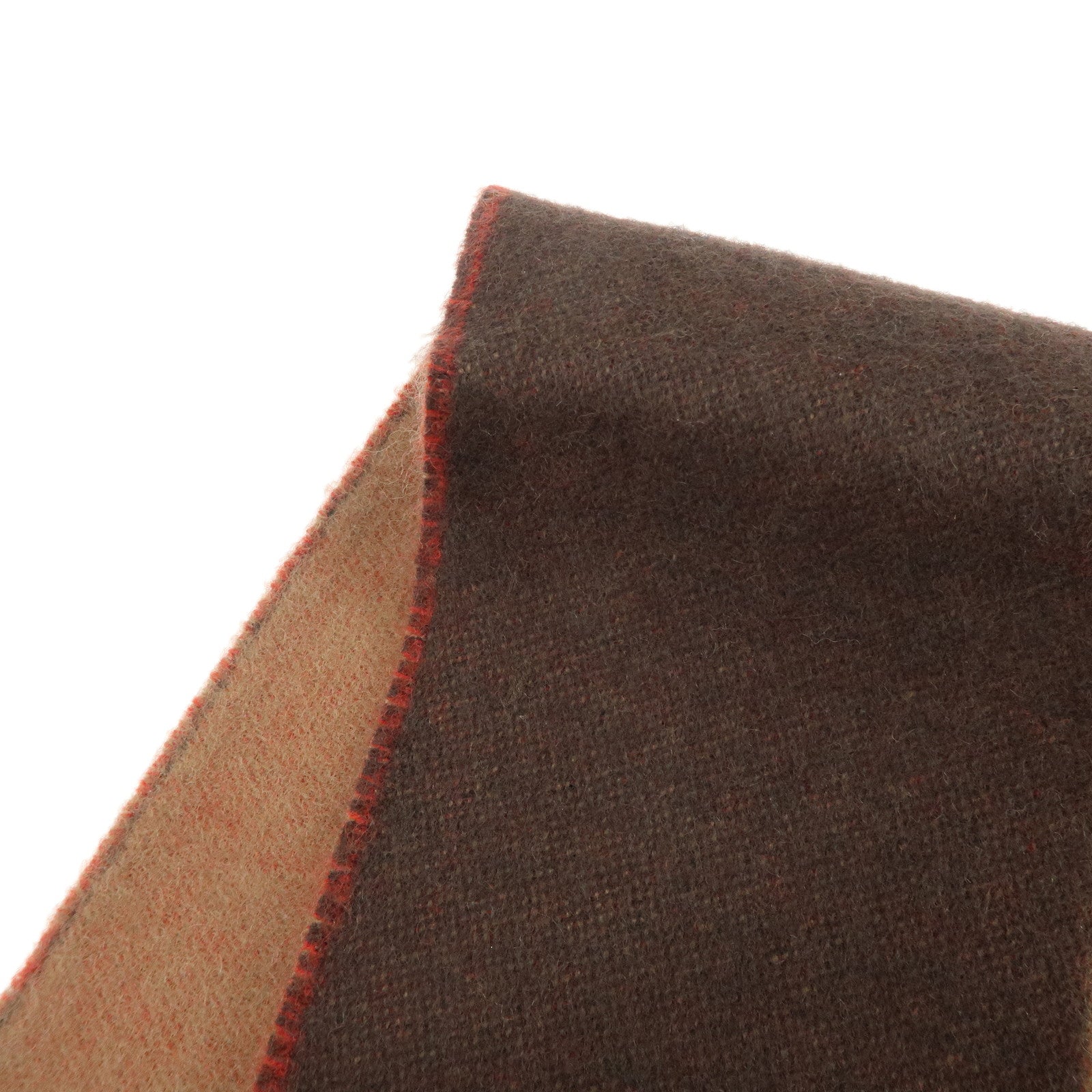 Louis Vuitton Wool Cashmere Echarpe V Istoric Scarf Brown Red