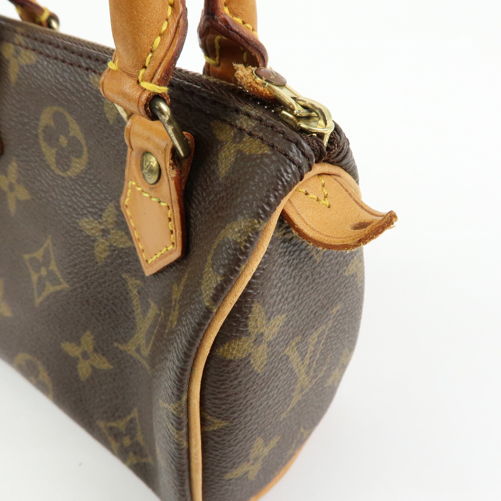 Louis Vuitton Monogram Canvas Mini Speedy Hand Bag Brown M41534