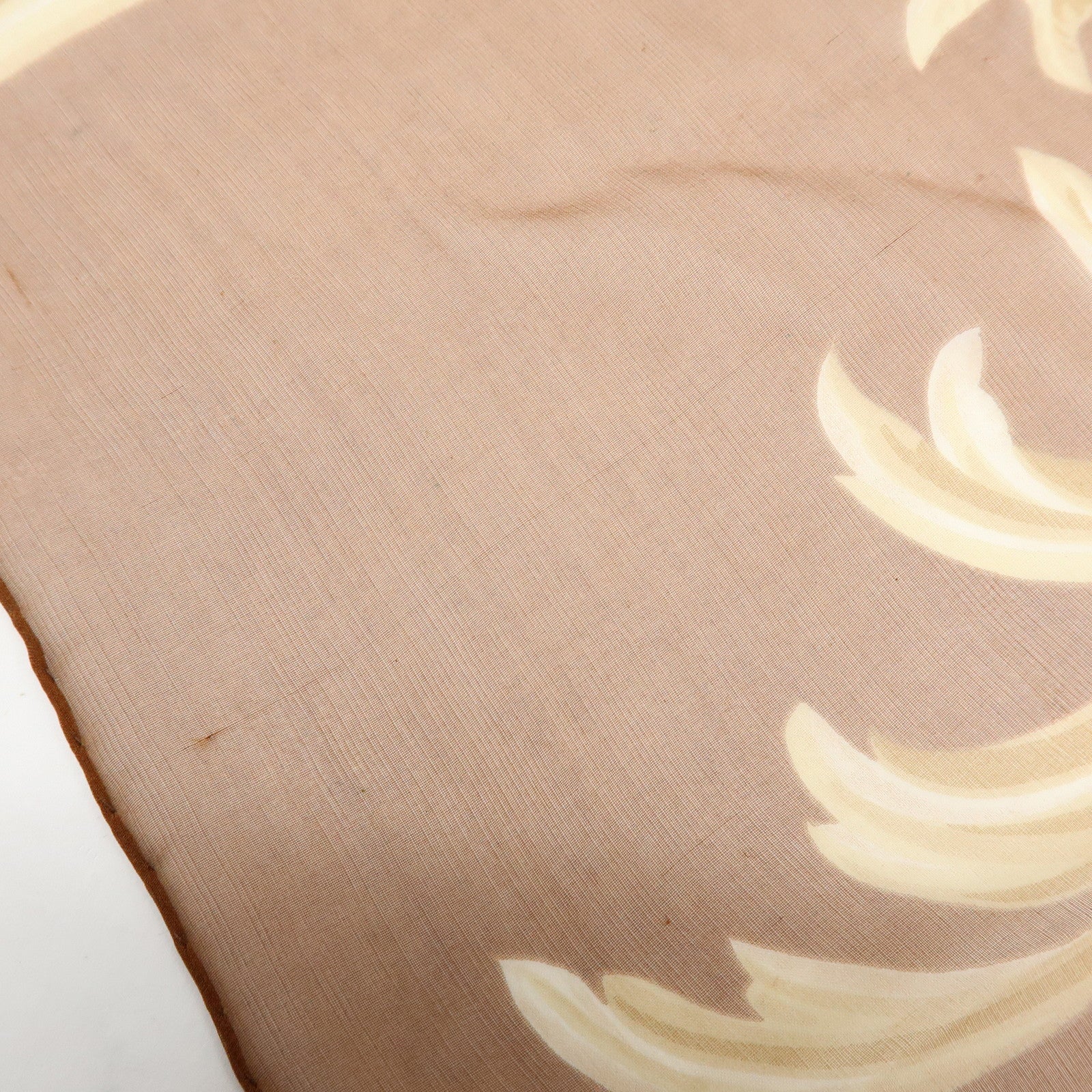 Christian Dior Set of 2 Silk 100% Scarf Sheer Brown Green