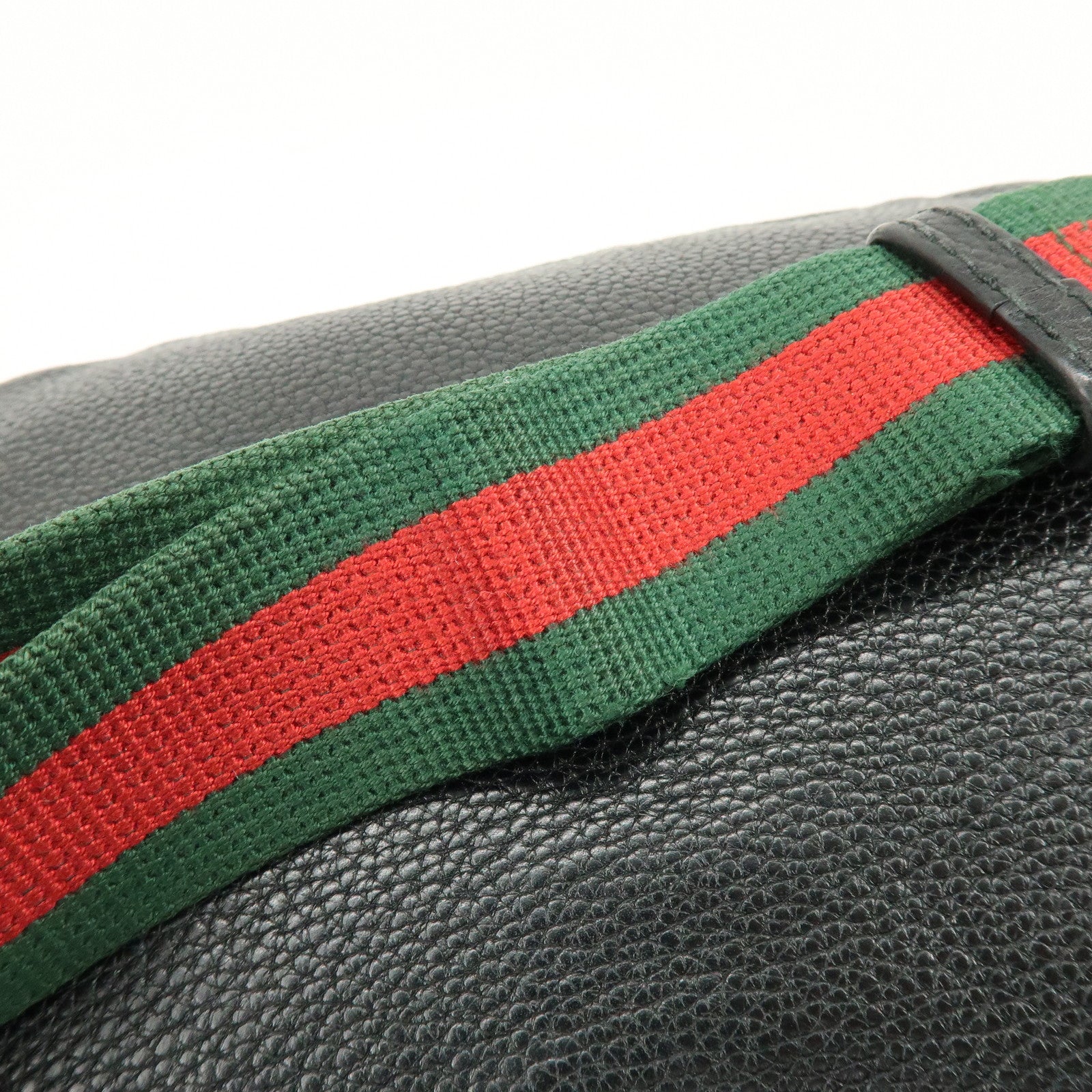 GUCCI Sherry Interlocking G Leather Canvas Waist Body Bag 530412