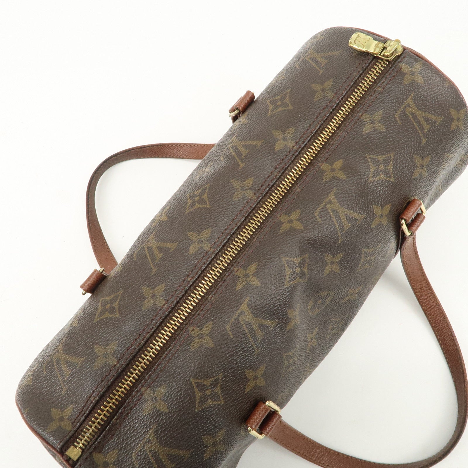 Louis Vuitton Monogram Papillon 30 Old Style Hand Bag Brown M51365