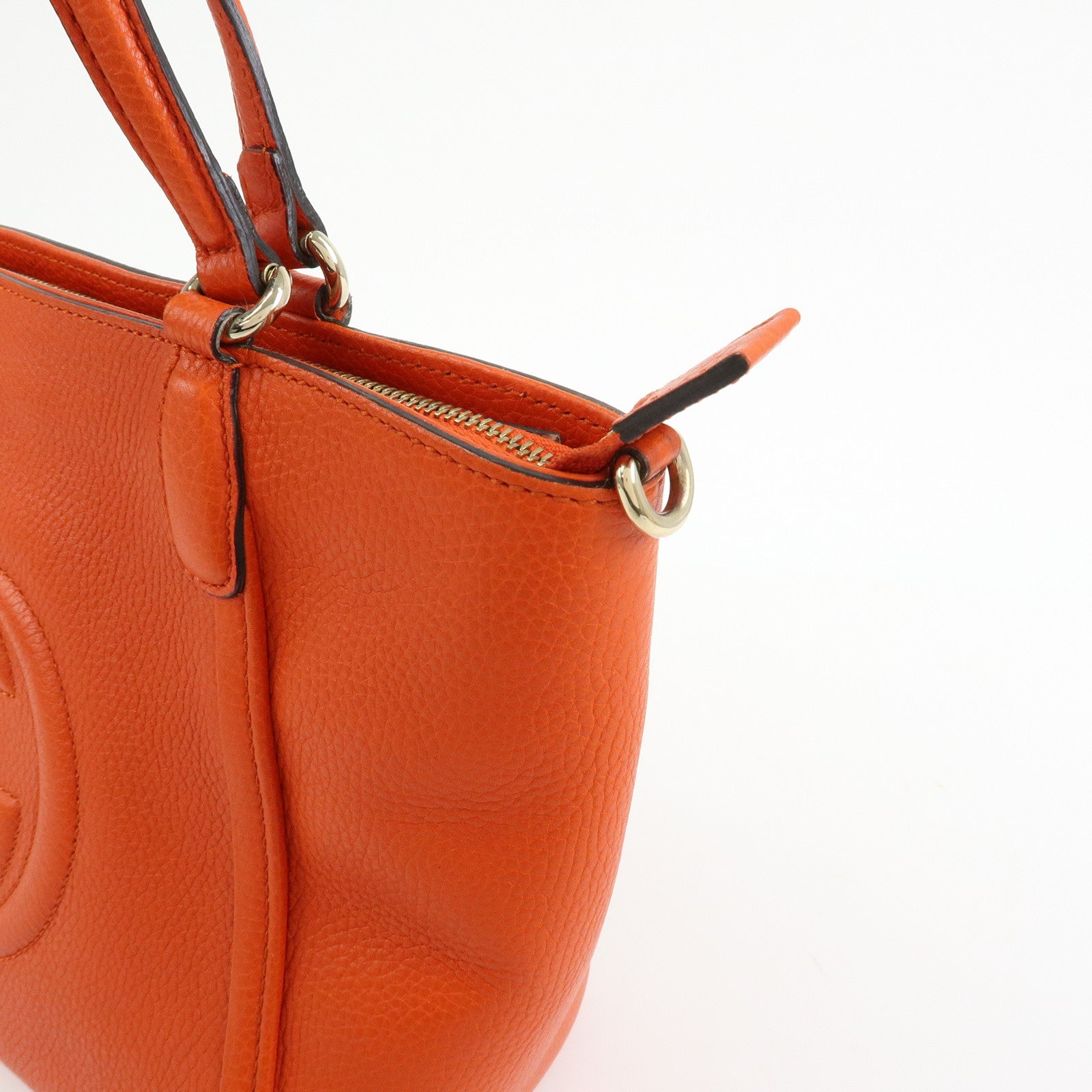 GUCCI SOHO Interlocking G Leather 2Way Bag Hand Shoulder Bag 369176