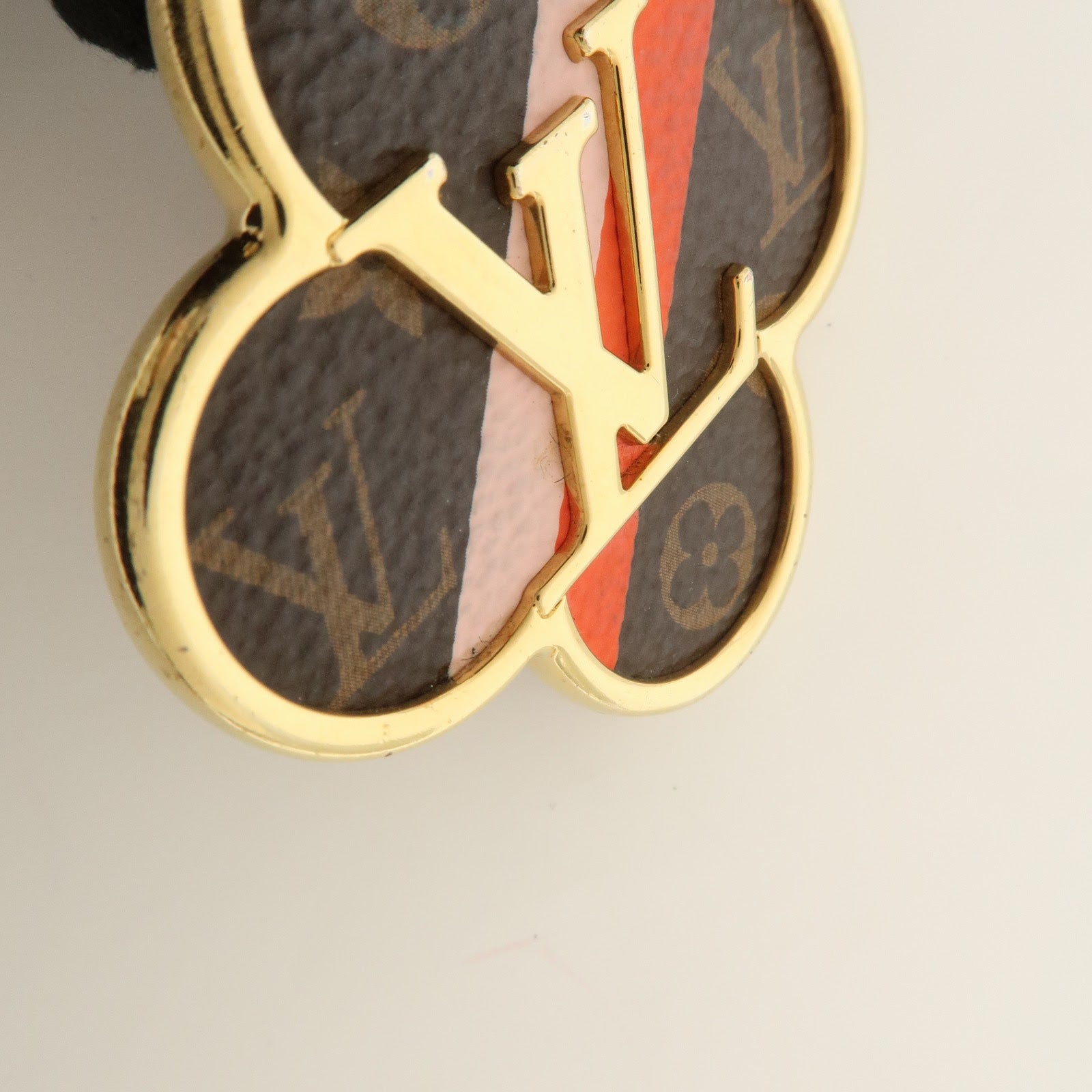 Louis Vuitton Monogram Porte Cles Into The Flower Key Chain M37356