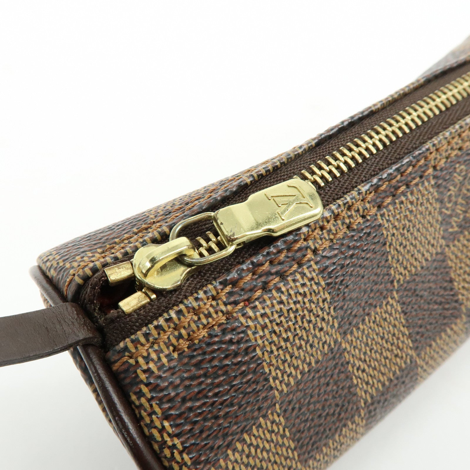 Louis Vuitton Damier Ebene Mini Pouch for Papillon Bag Brown