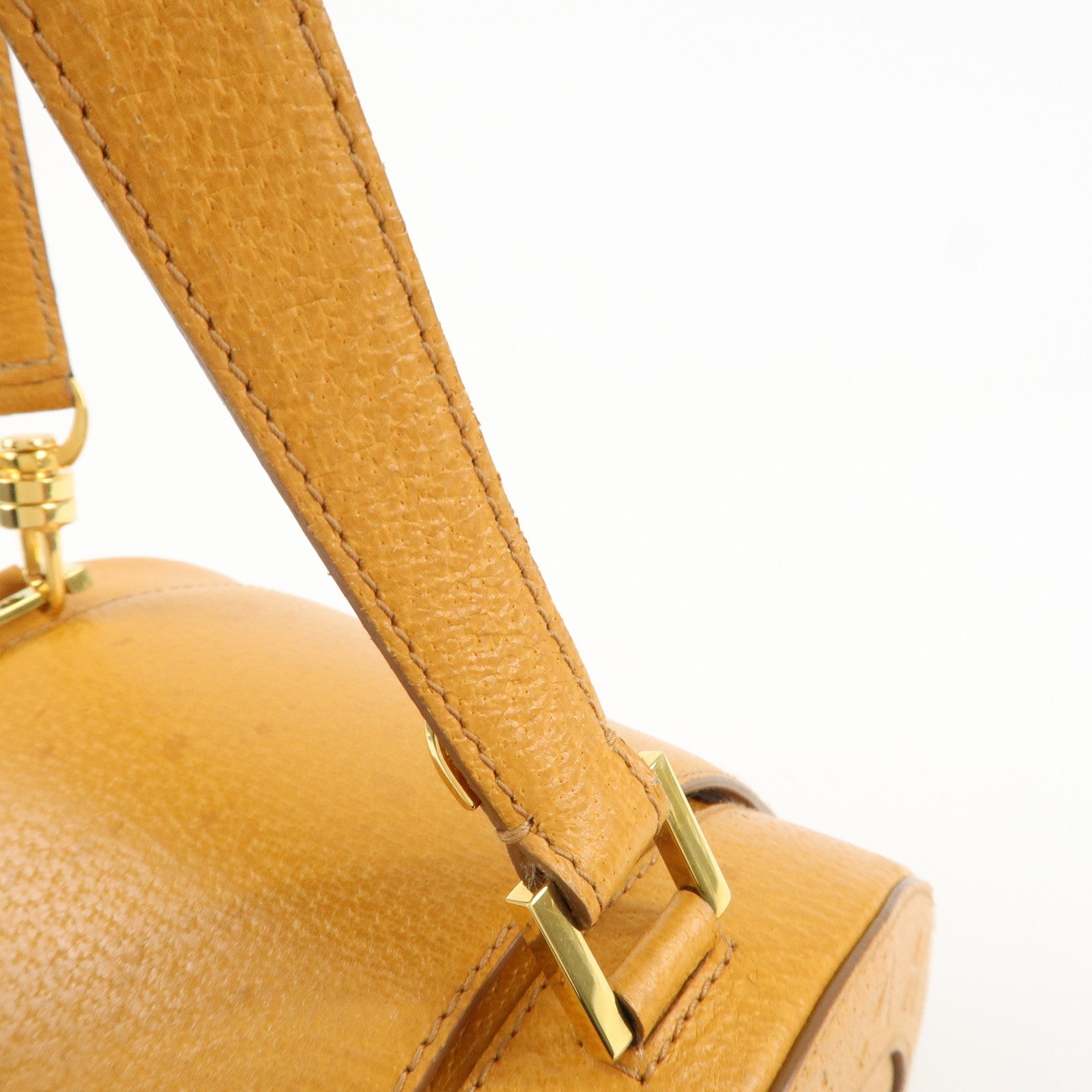 BVLGARI B-zero1 Drum Shoulder Bag Mustard Yellow Used