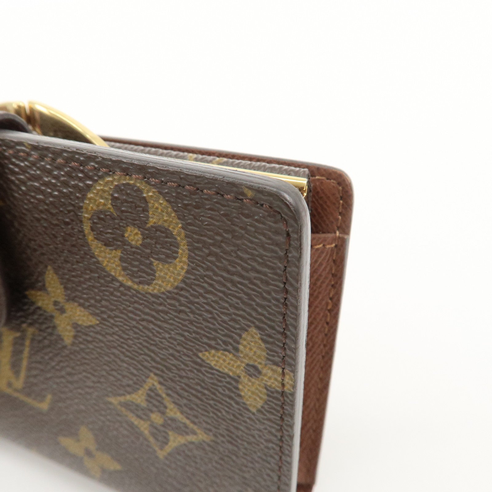 Louis Vuitton Monogram Portefeuille Viennois Wallet Brown M61674 Used