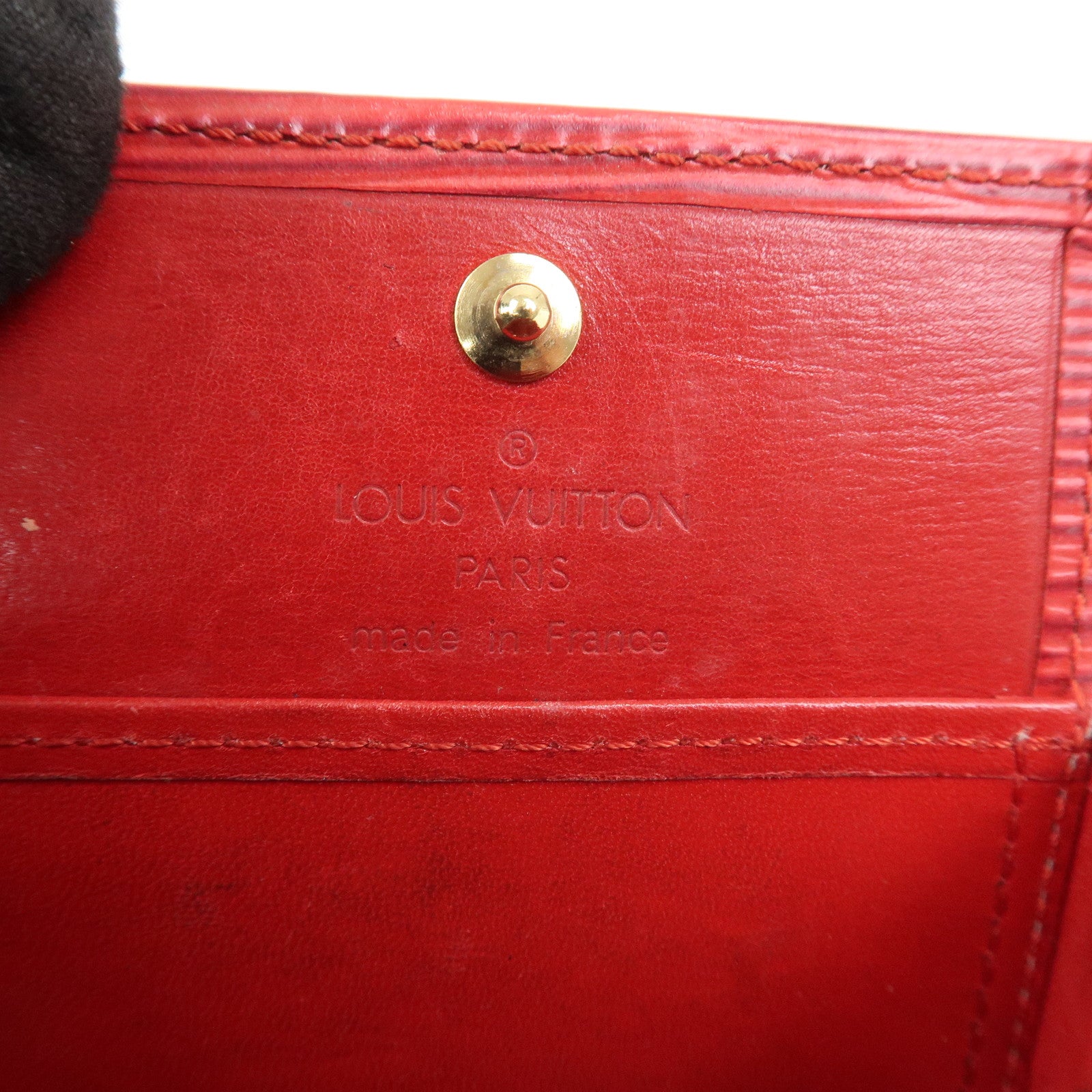 Louis Vuitton Epi Leather Porte Monnaie Boite Castilian Red M63697