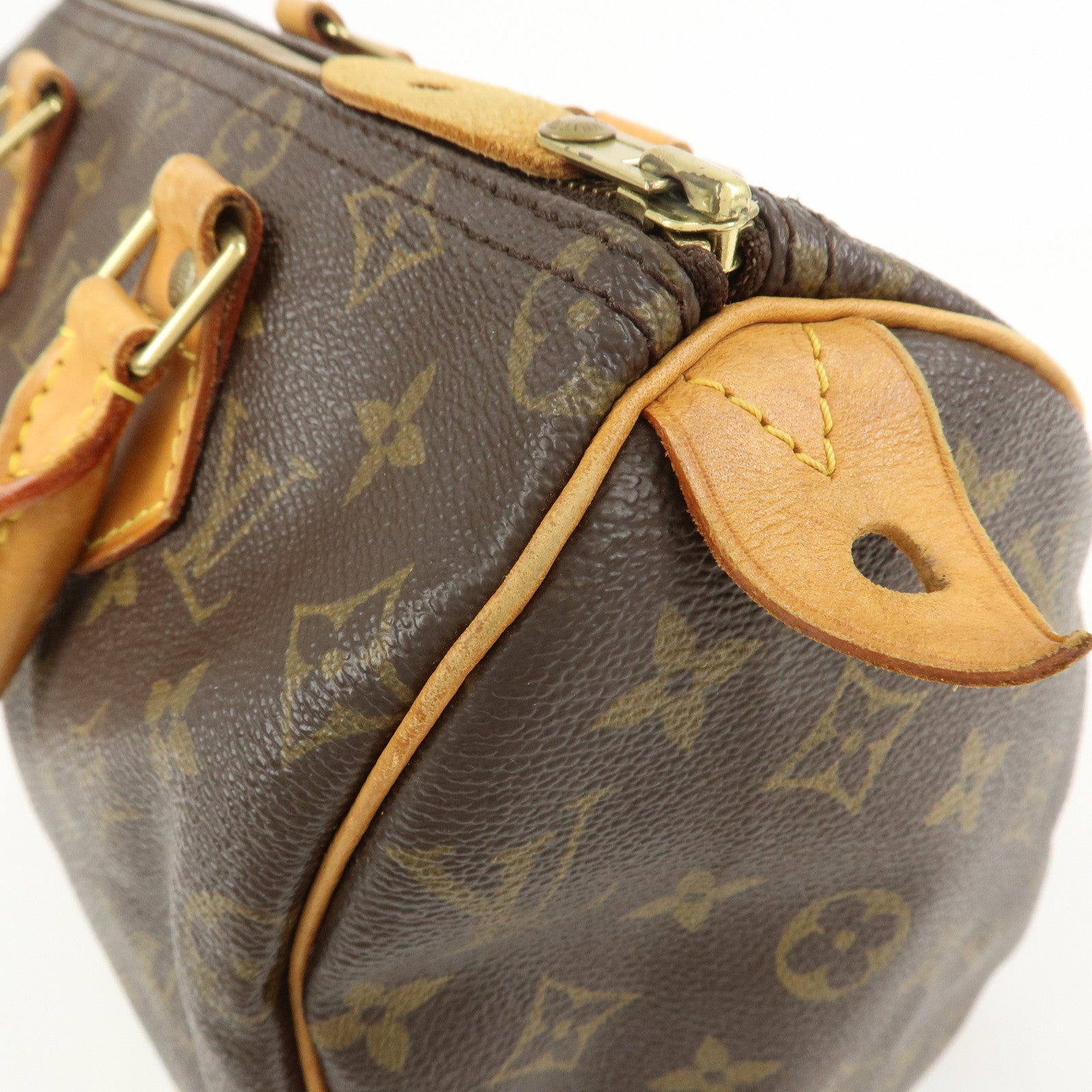 Louis Vuitton Monogram Speedy 25 Boston Bag Hand Bag Brown M41528
