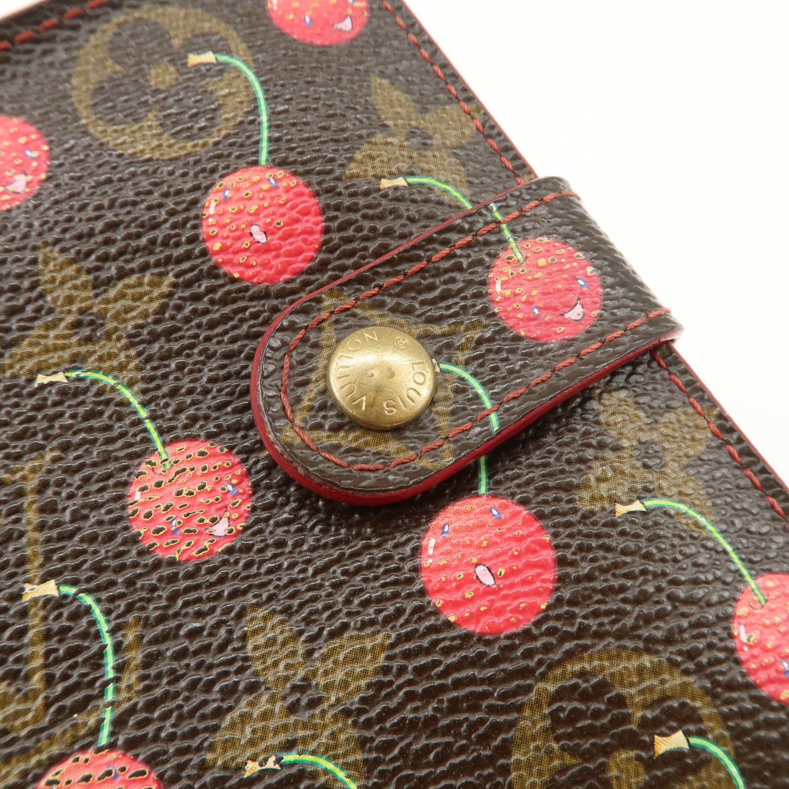 Louis Vuitton Monogram Cherry Compact Zip Bi-fold Wallet M95005