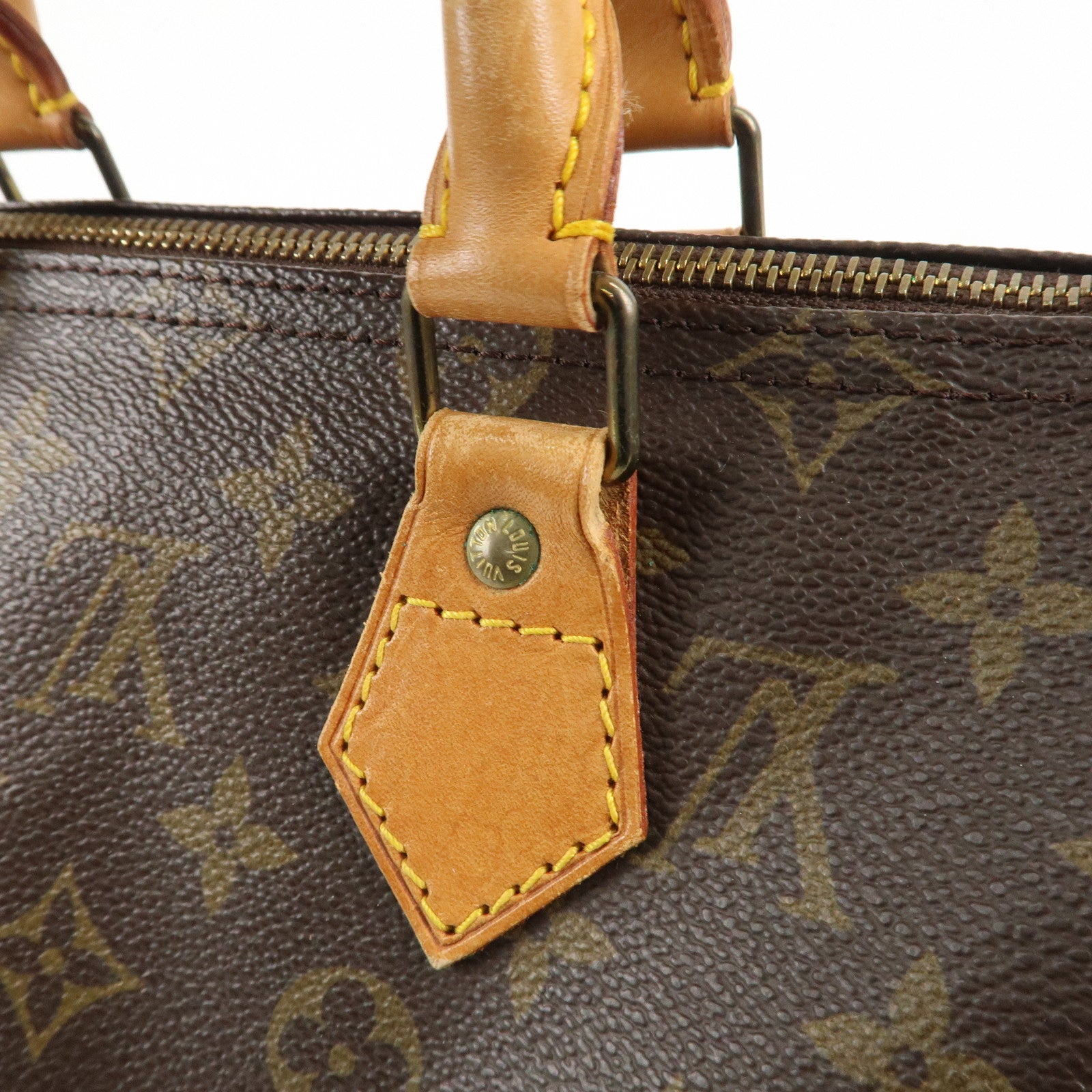 Louis Vuitton Monogram Speedy 25 Hand Bag Boston Bag M41528 Used