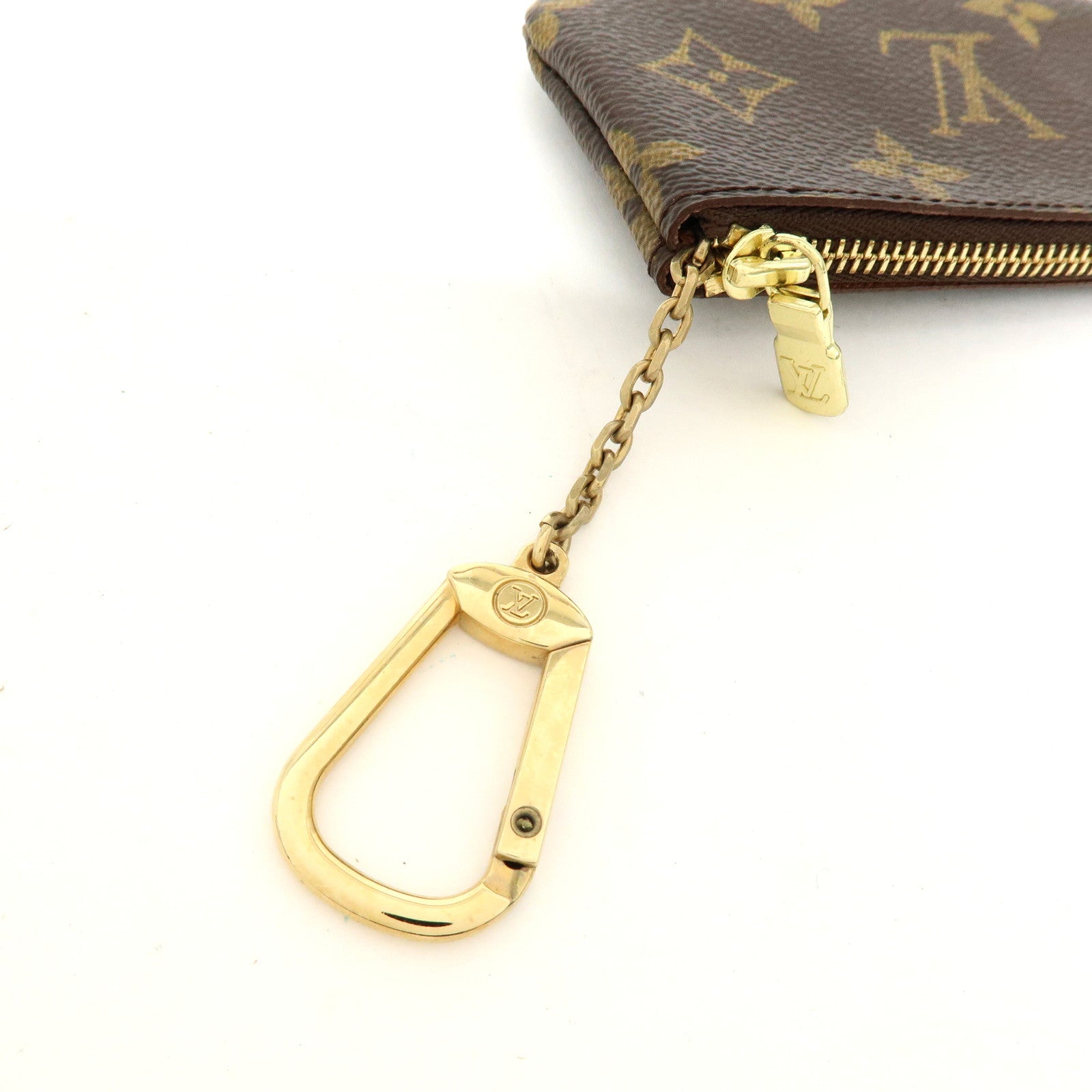 Louis Vuitton Monogram Pochette Cles Coin Case Key Case M62650