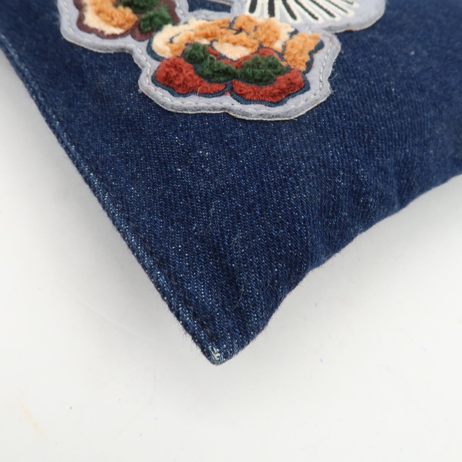 Chloe See By Chloe Patch Denim Clutch Bag Pouch Bag Blue