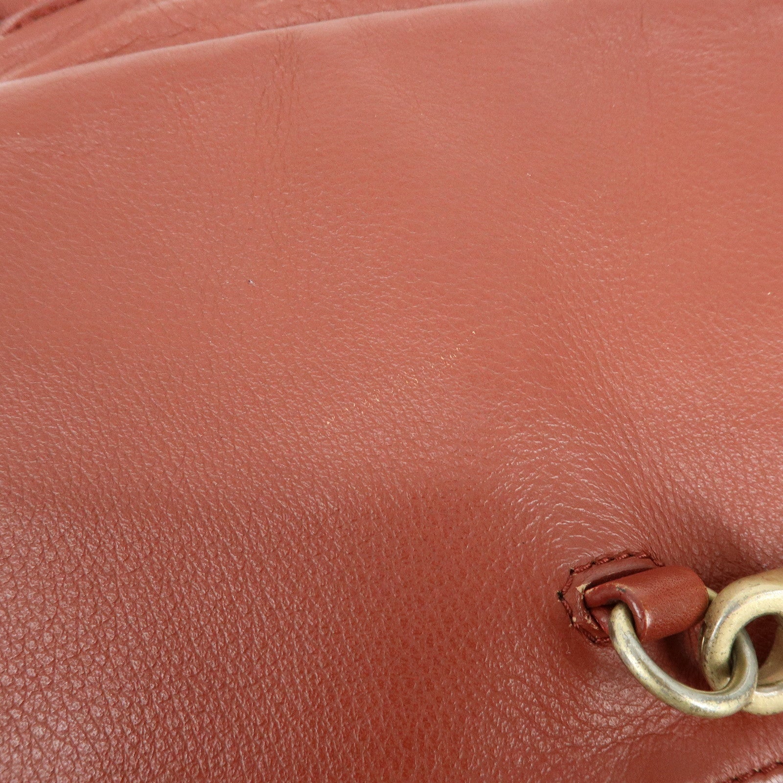 Chloe See by Chloe Leather Shoulder Bag Hand Bag Tassel Red