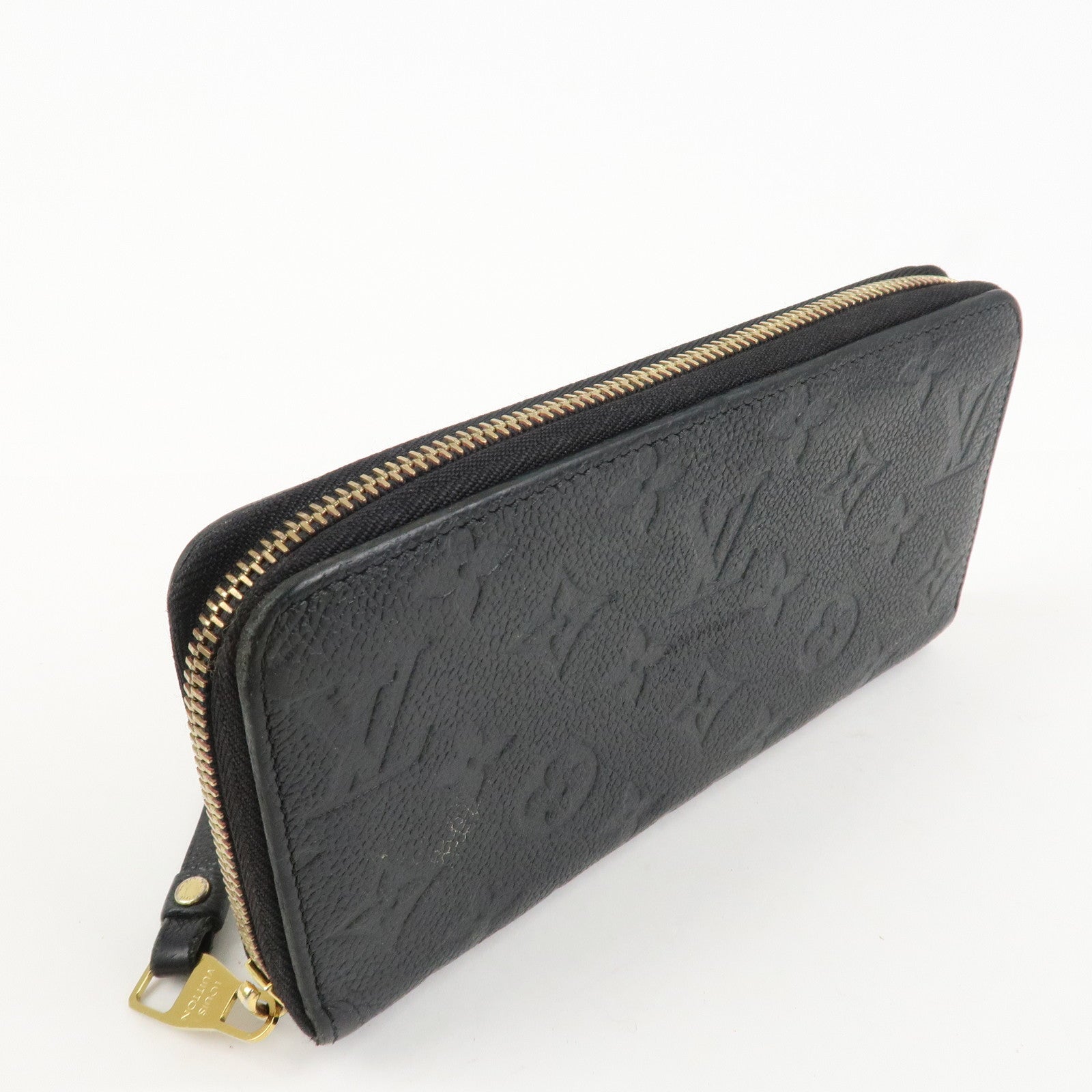 Louis Vuitton Monogram Empreinte Leather Round Zippy Wallet M61864 Used