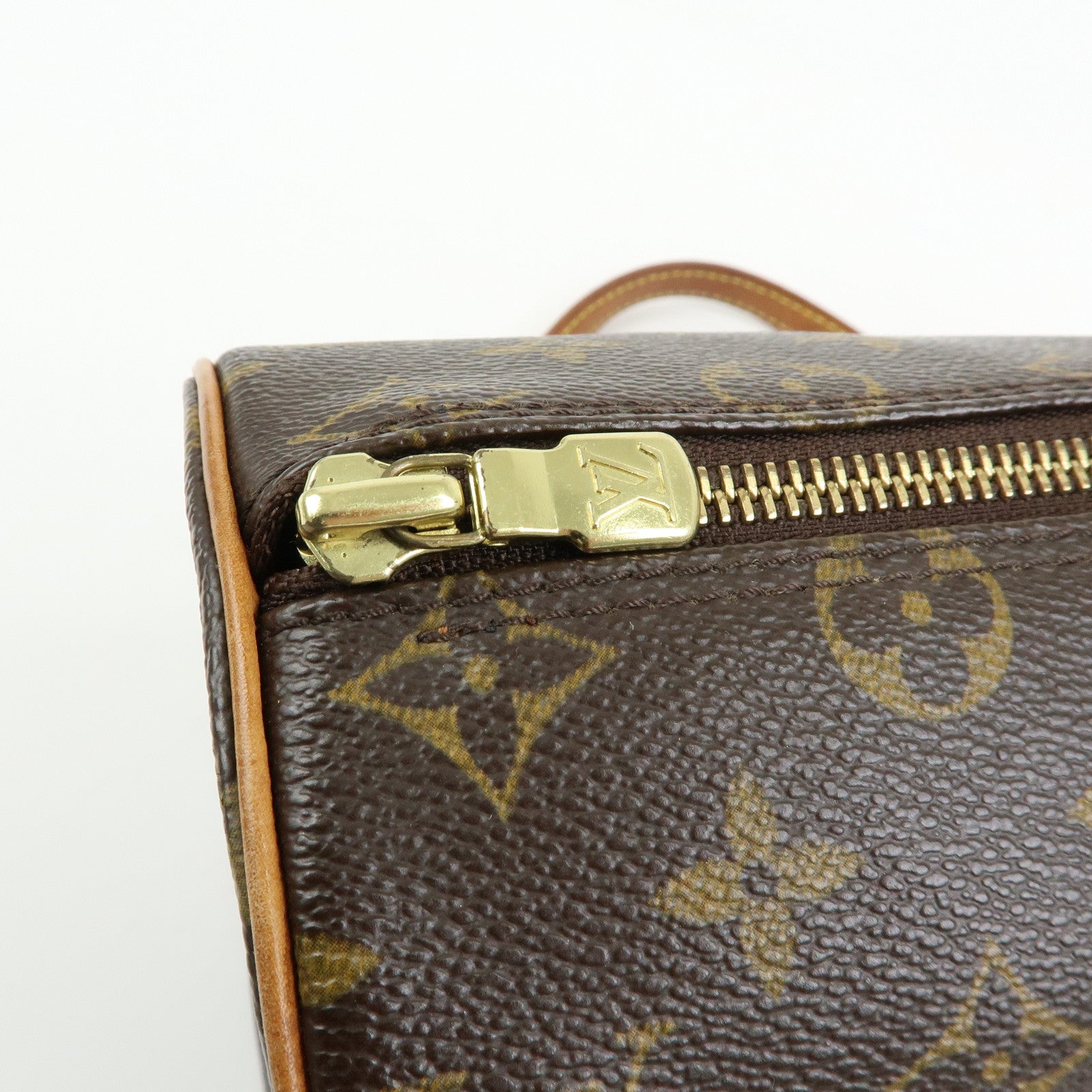 Louis Vuitton Monogram Papillon 30 Hand Bag Brown M51385