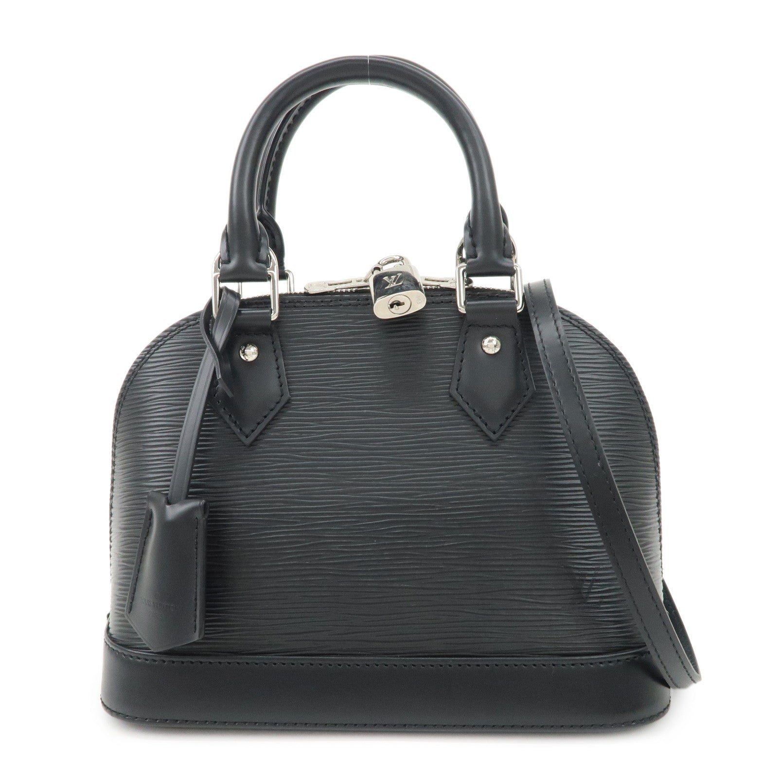 Louis Vuitton Epi Alma BB 2Way Hand Shoulder Bag Noir Black M40862