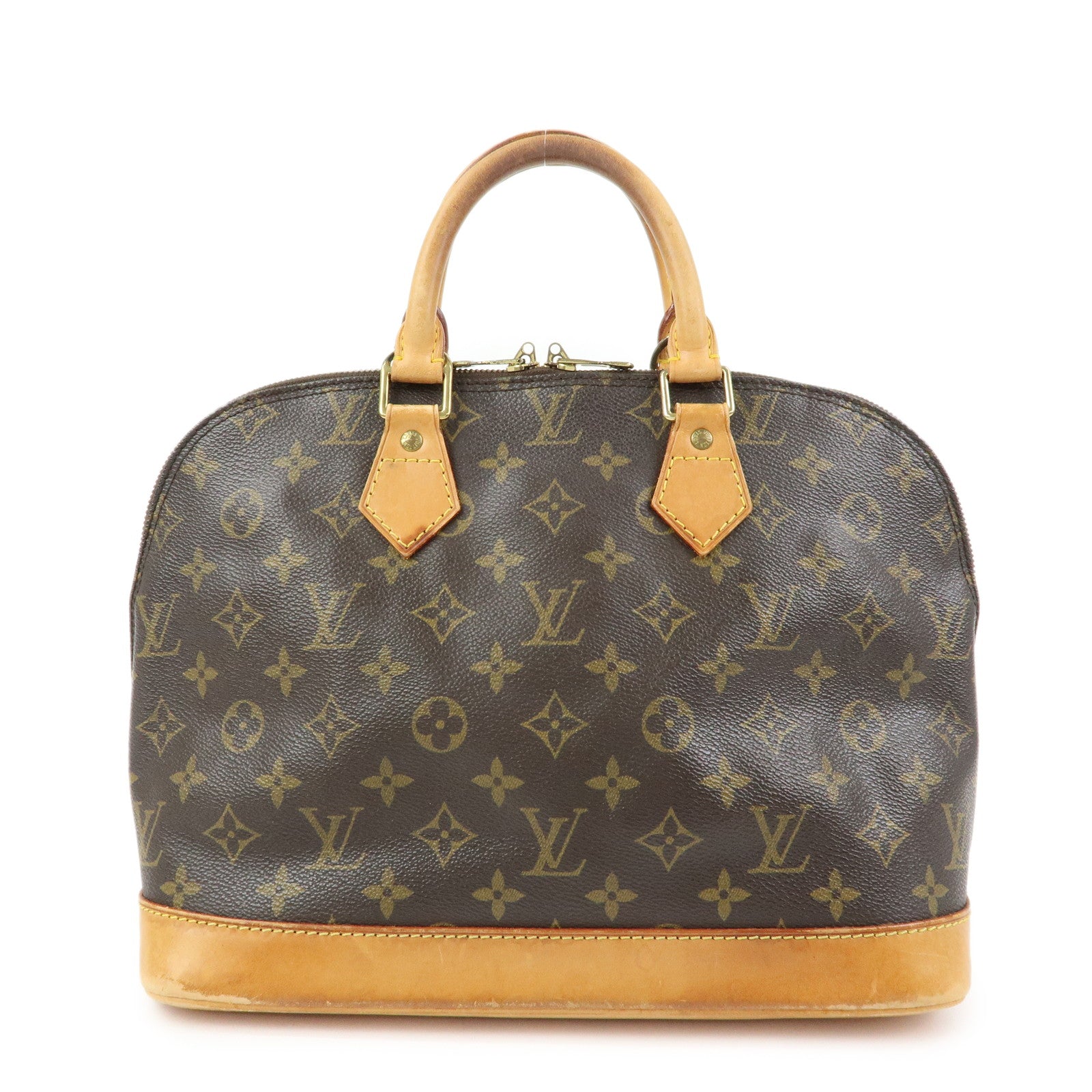 Louis Vuitton Monogram Alma Hand Bag Brown M51130