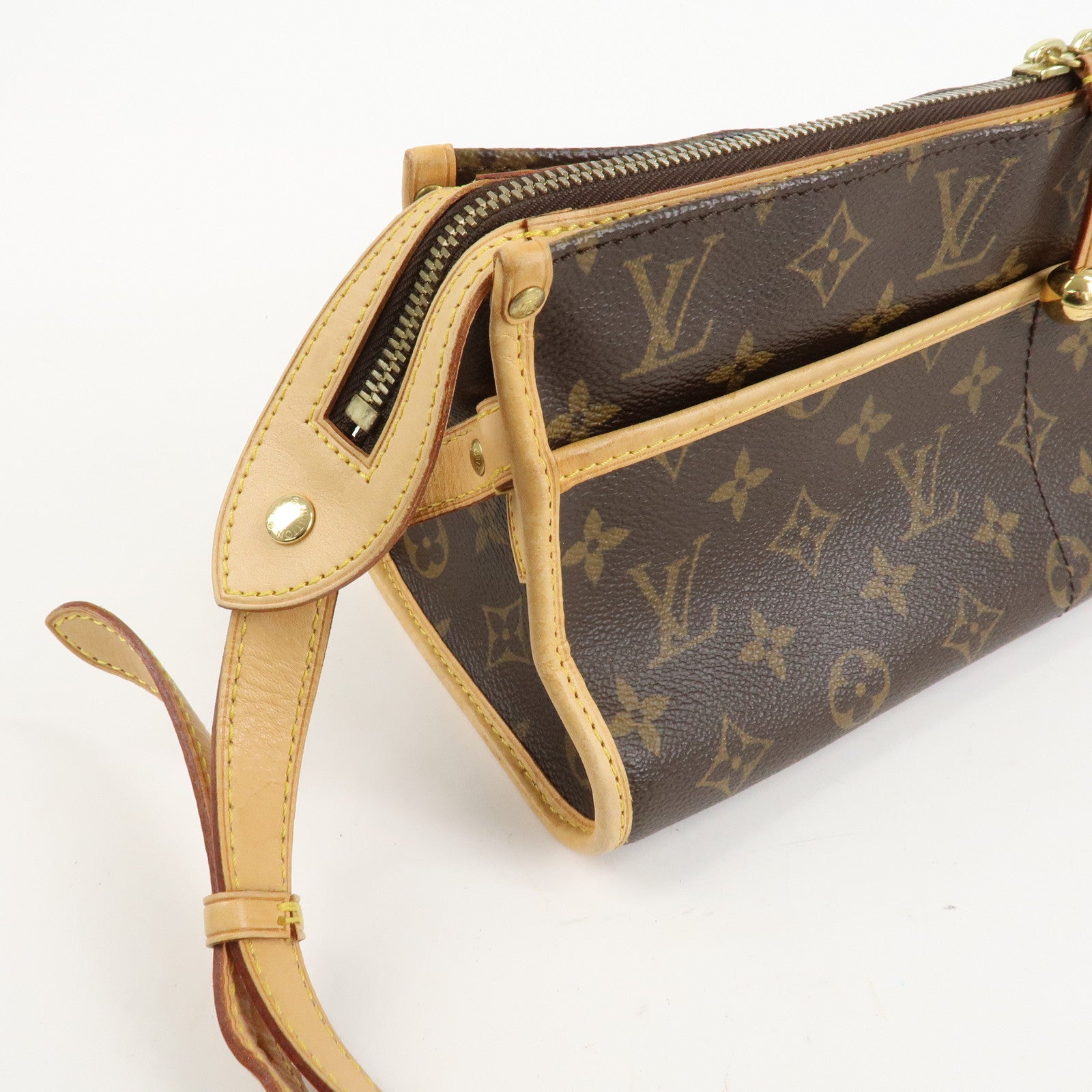Louis Vuitton Monogram Popincourt Long Shoulder Bag Brown M40008 Used