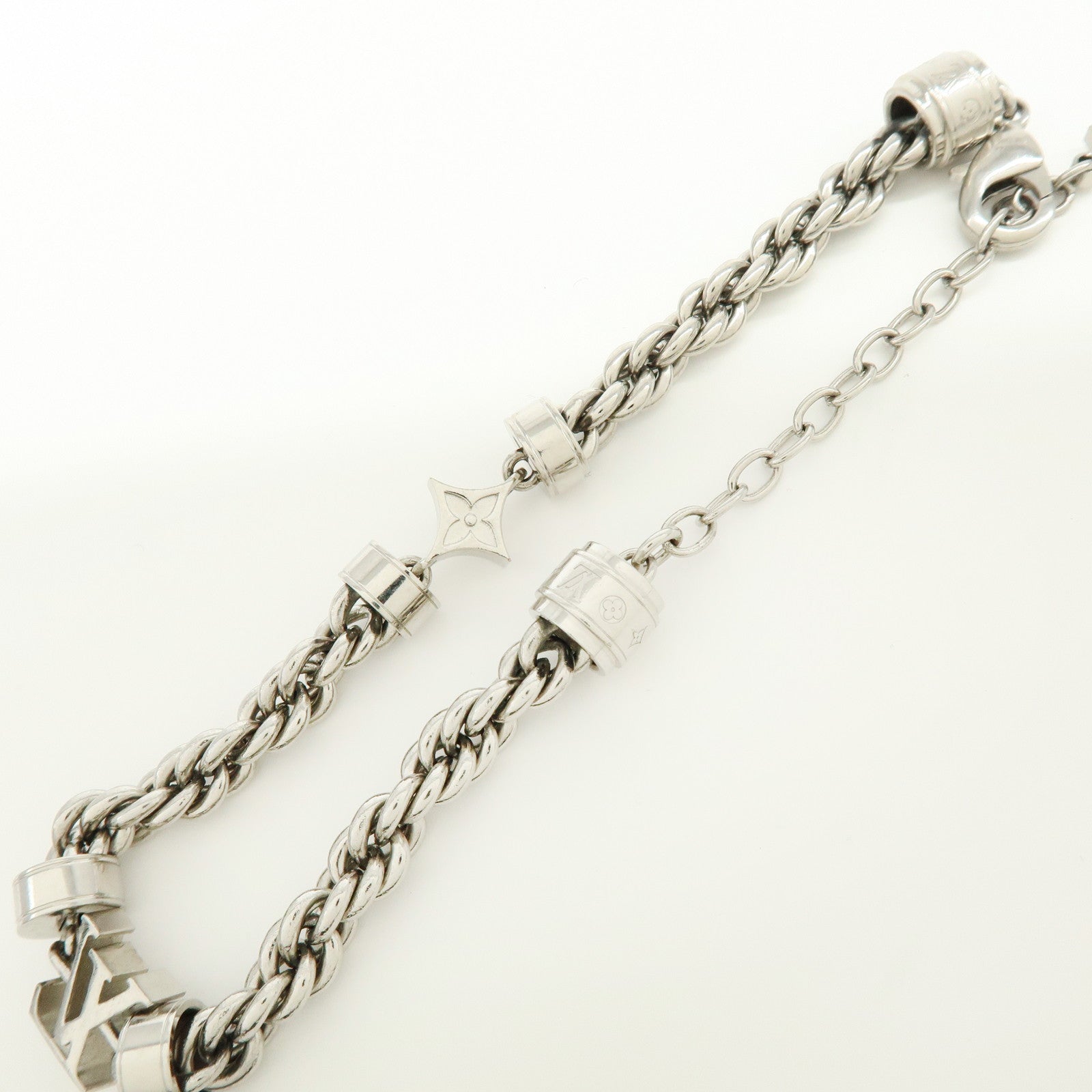 Louis Vuitton Wire S00 Metal Bracelet Silver M02744