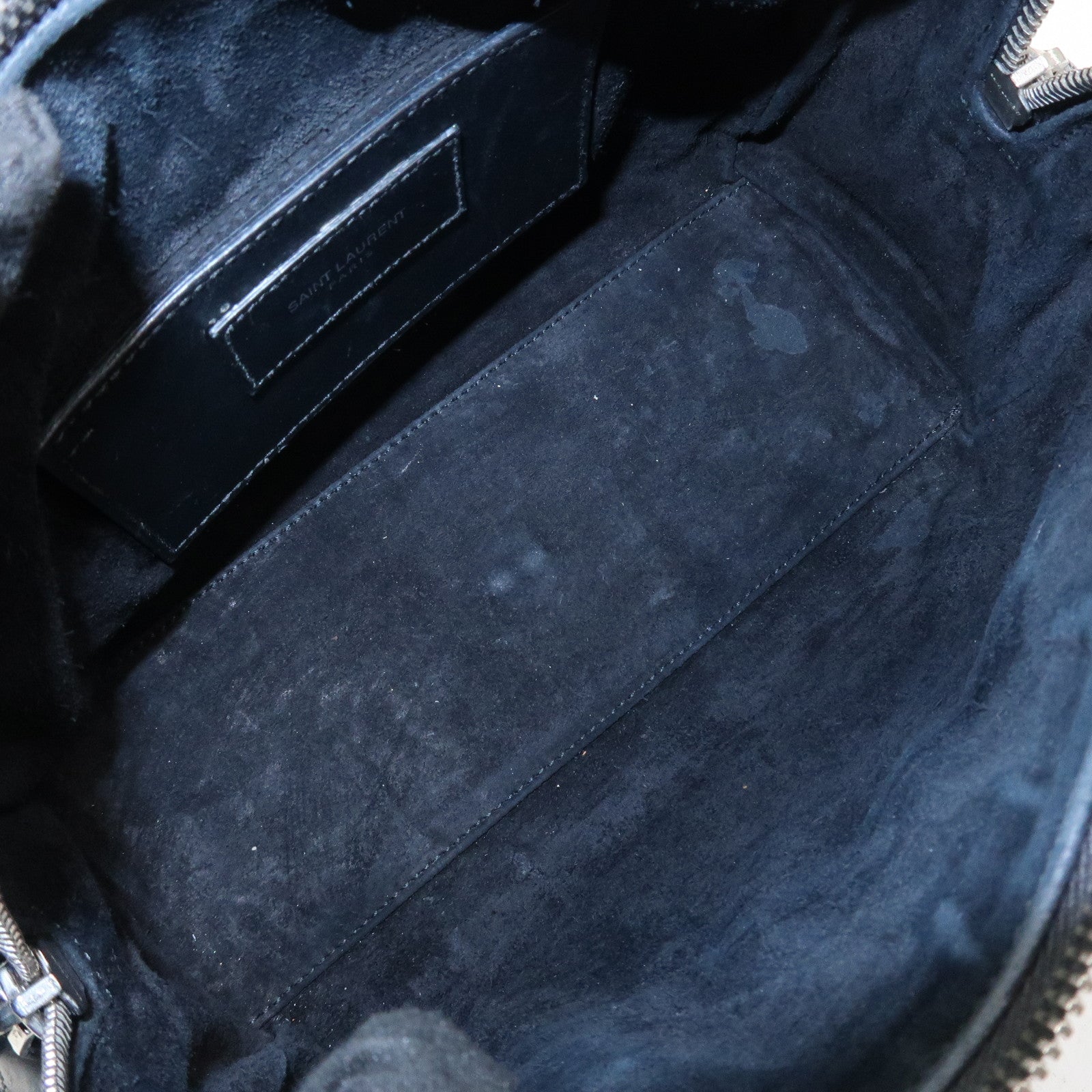 SAINT LAURENT PARIS Baby Duffle Leather 2Way Bag Hand Bag 332423