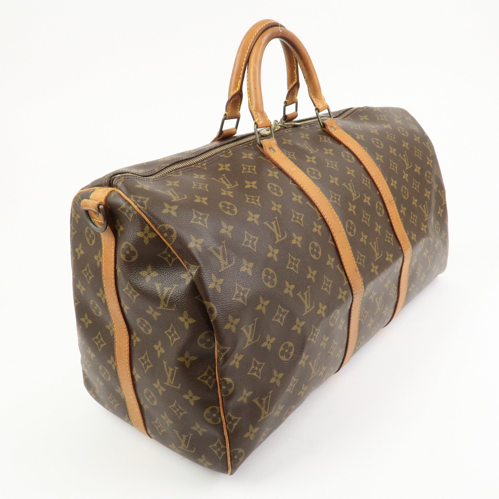 Louis Vuitton Monogram Keep All Bandouliere 55 Boston Bag M41414