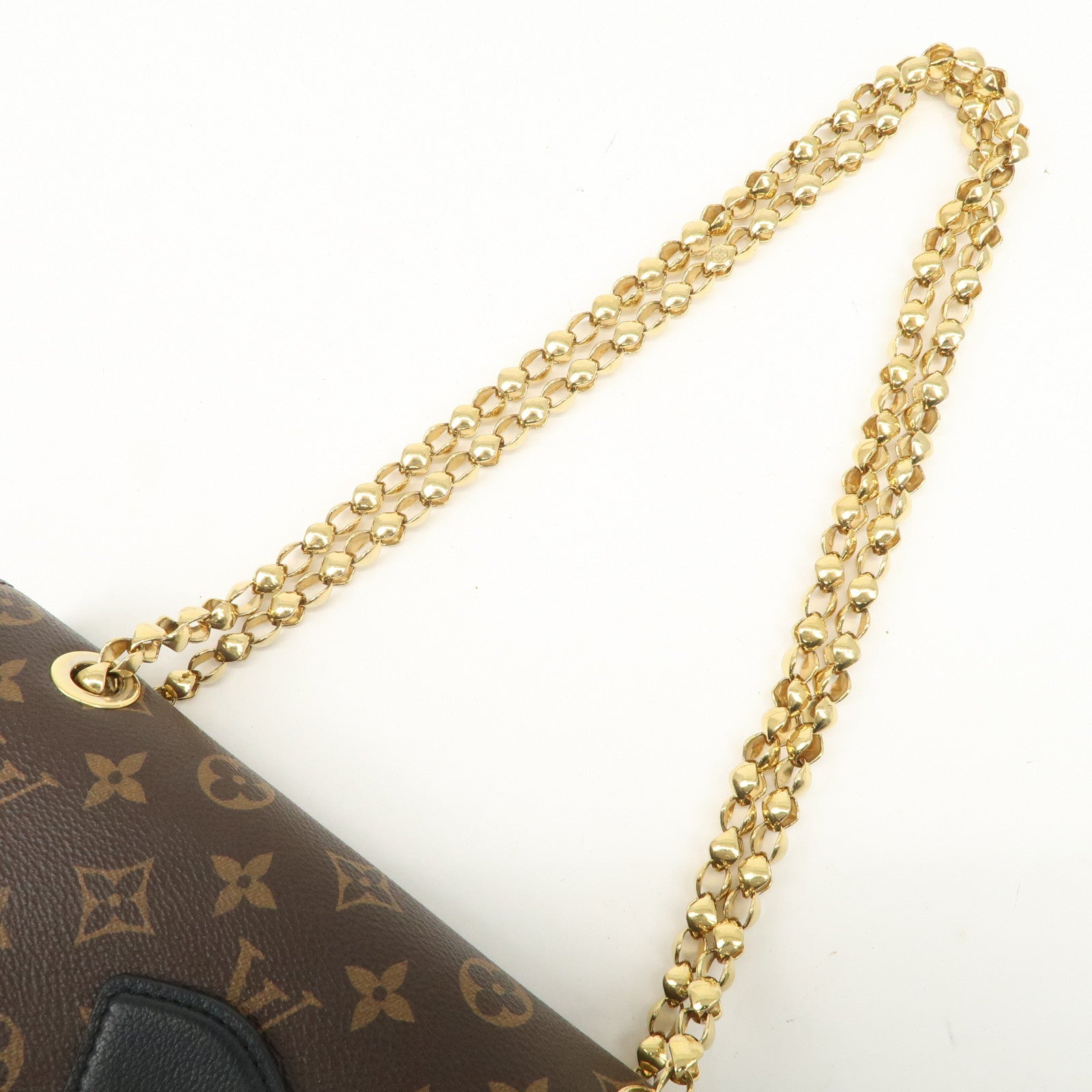 Louis Vuitton Monogram Victoire Chain Shoulder Bag Brown M41730 Used