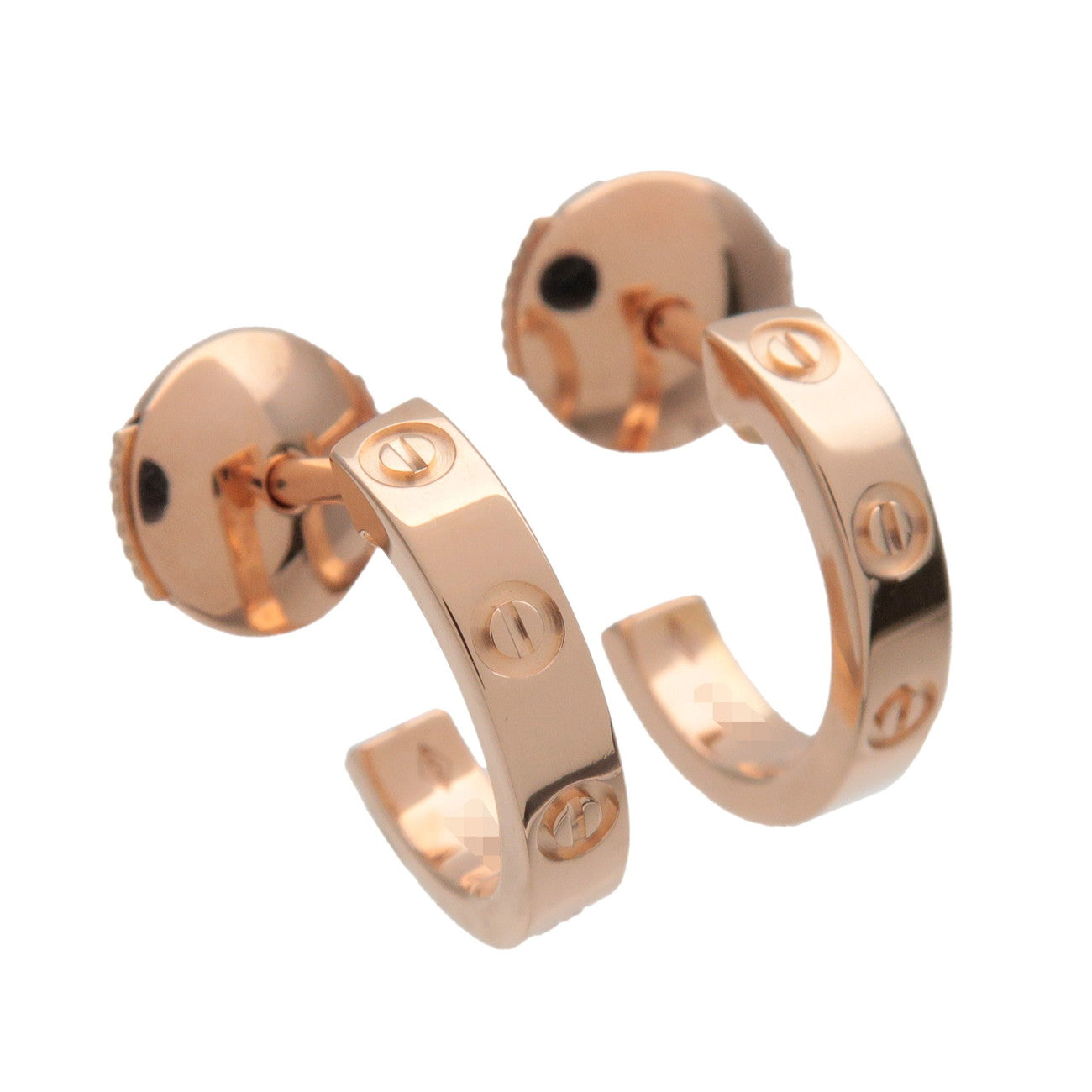 Cartier Mini Love Earrings K18 750PG Rose Gold
