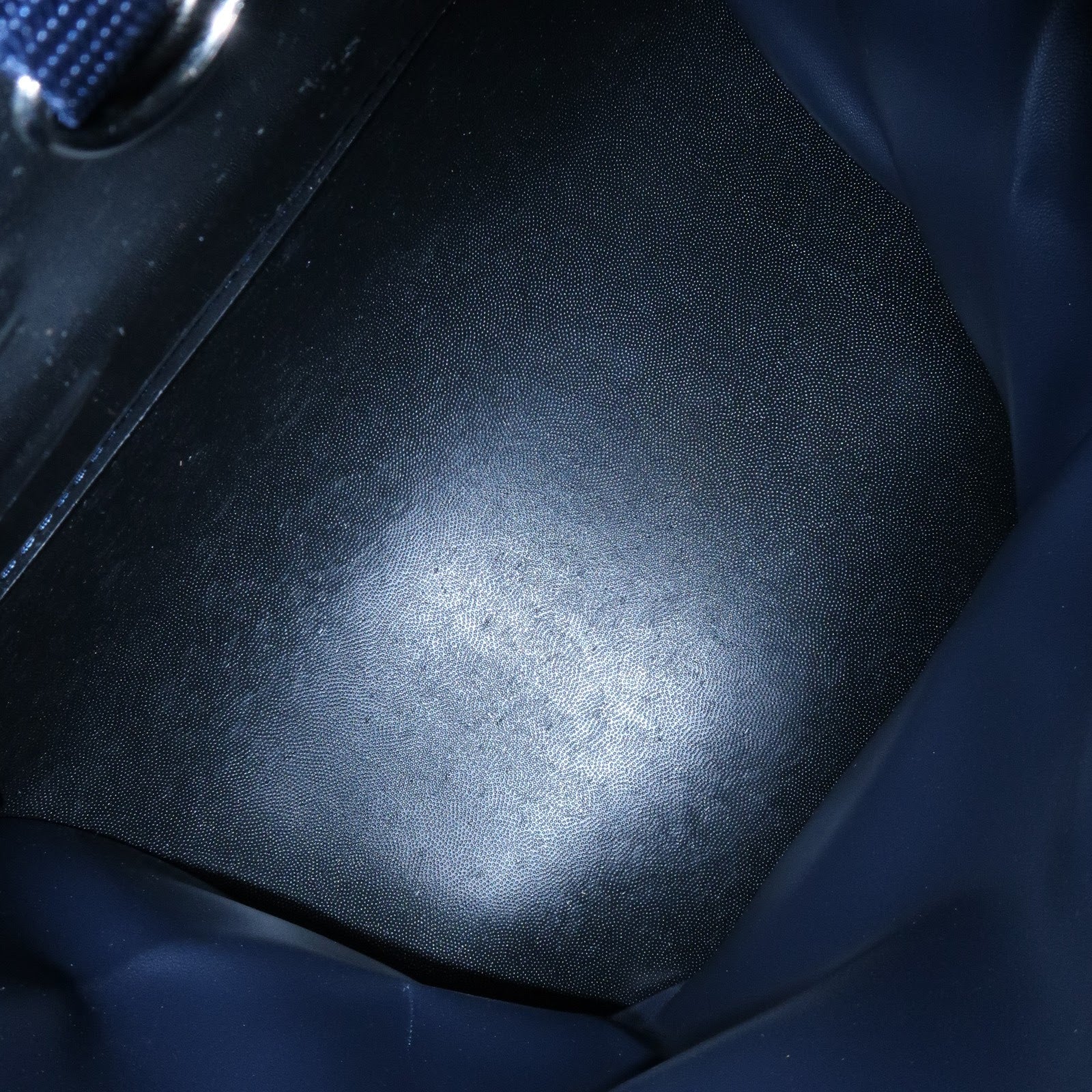 HERMES Nylon Sherpa Journey In The Land Of Stars 1999 Backpack Navy